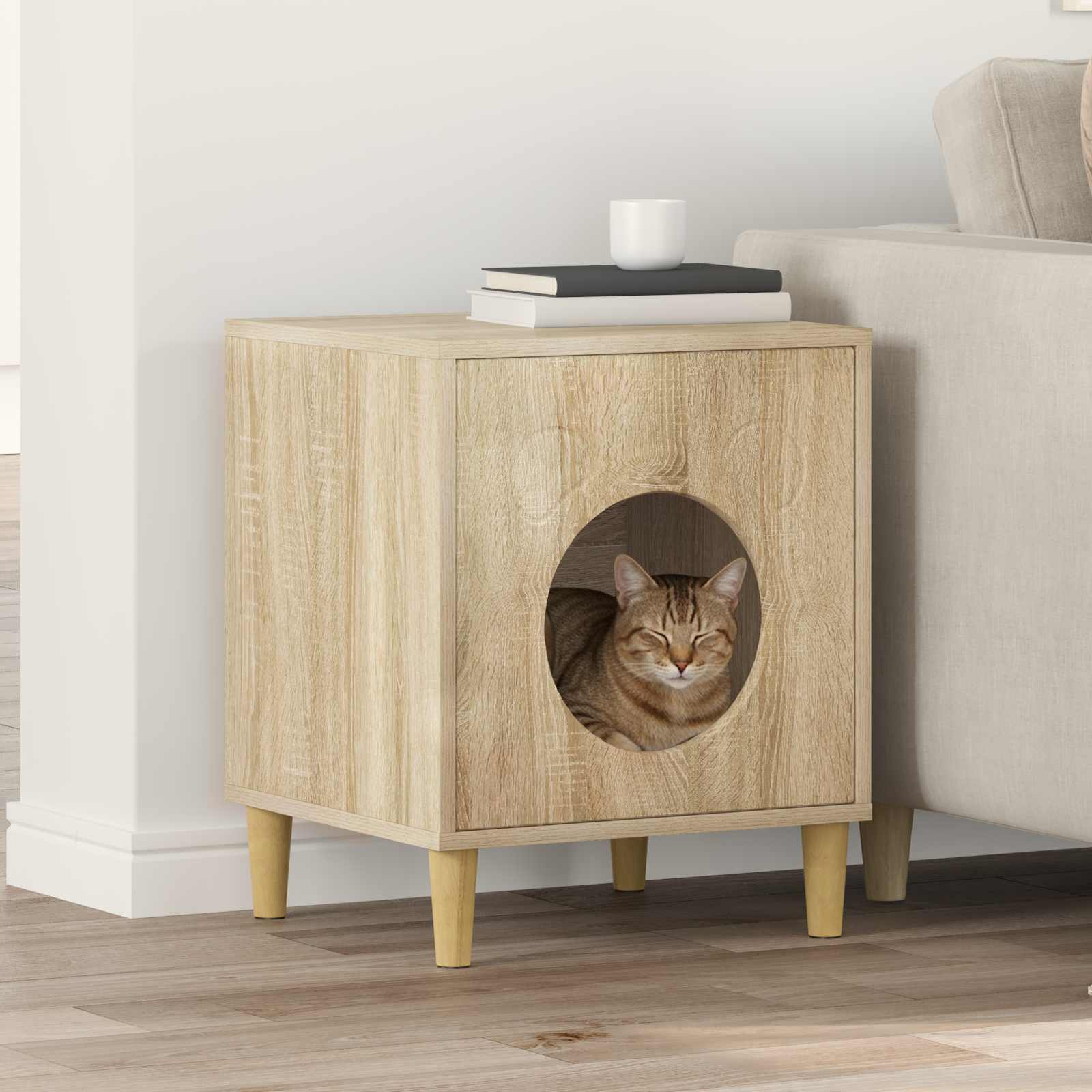 Katzenhaus Sonoma 42,5 x 40 x 53 cm Holzwerkstoff