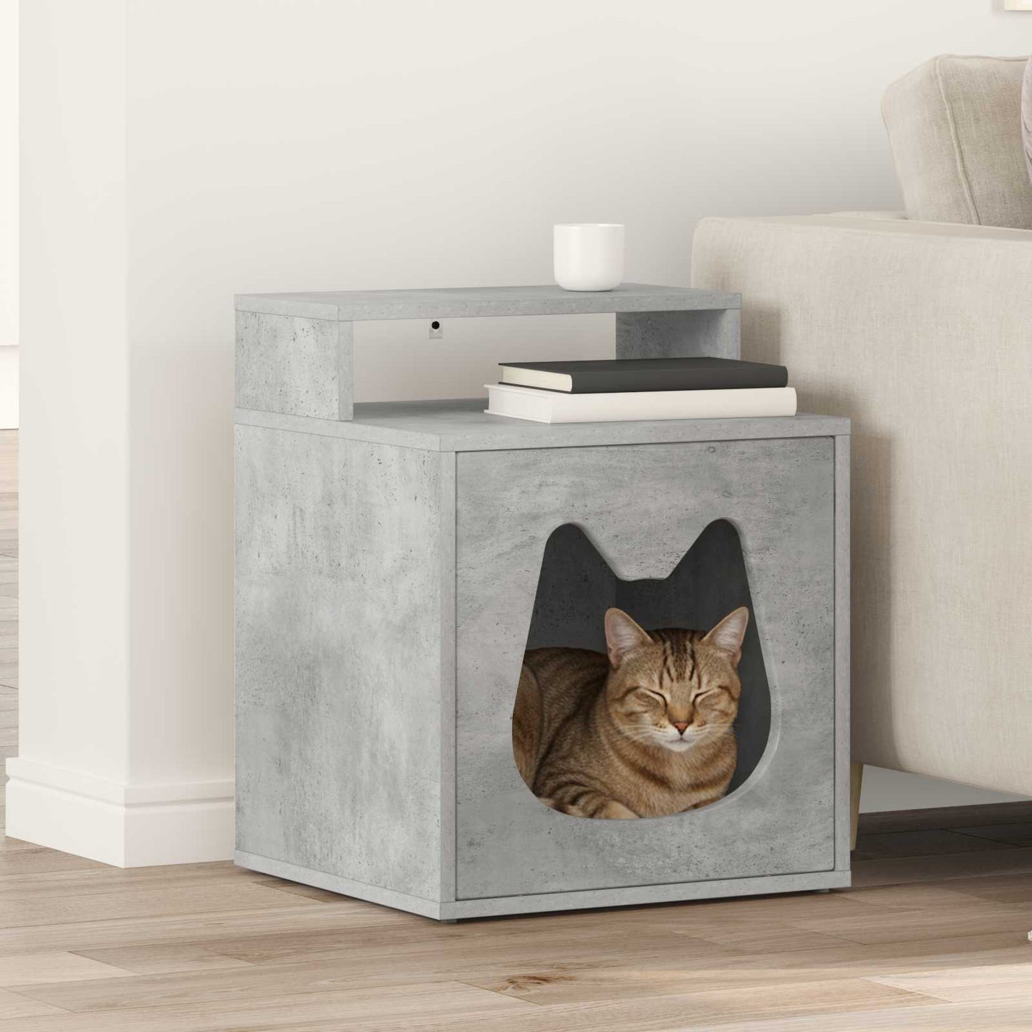Katzenhaus Beton 42,5 x 40 x 53,5 cm Holzwerkstoff