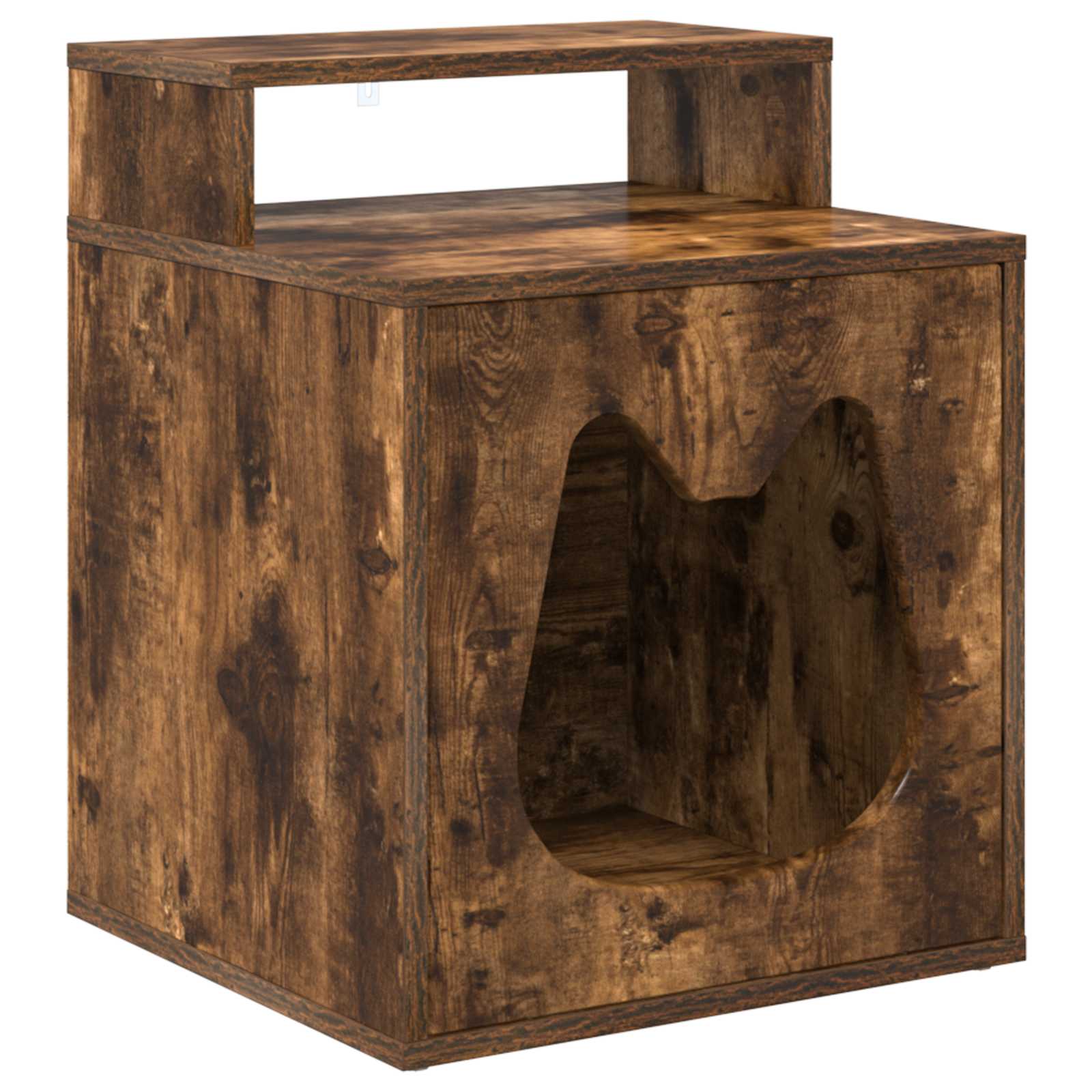 Katzenhaus Räuchereiche 42,5 x 40 x 53,5 cm Holzwerkstoff