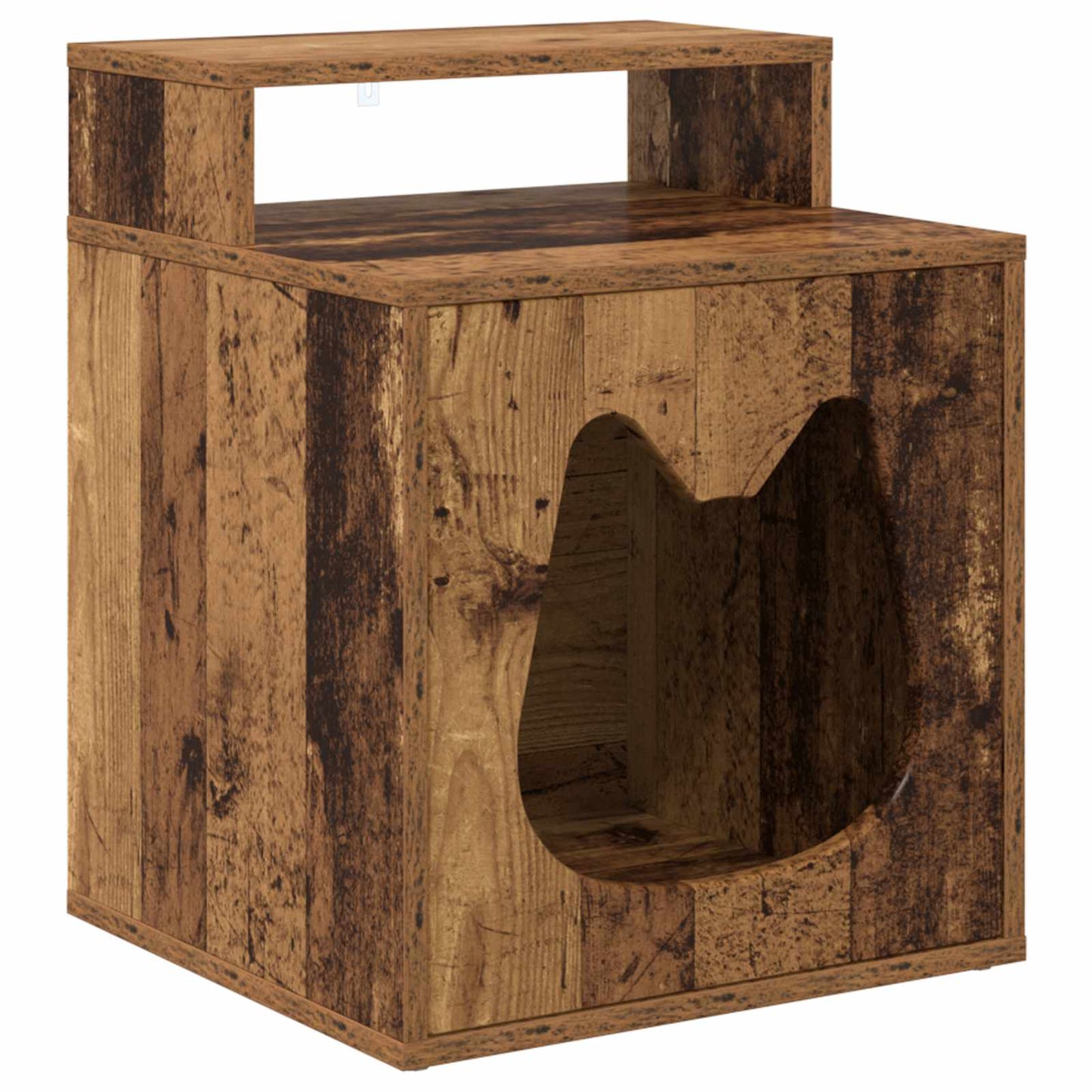 Katzenhaus Altholz 42,5 x 40 x 53,5 cm Holzwerkstoff