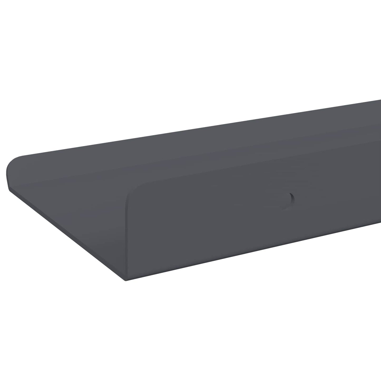 Schwebendes Regal 3 stk. Anthrazit 40 x 9 x 2,5 cm Stahl