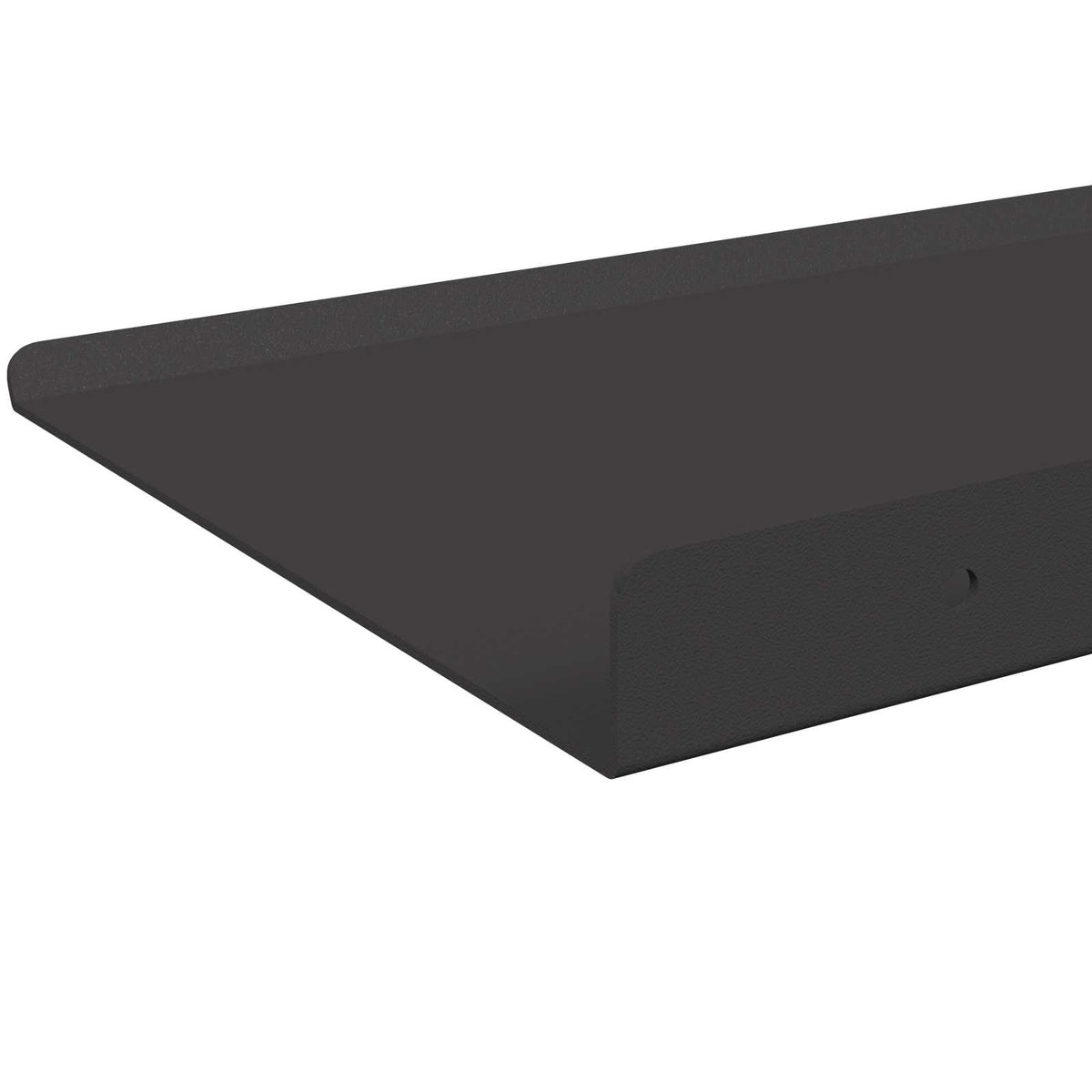 Schwebendes Regal 4 stk. Schwarz 80 x 18 x 2,5 cm Stahl
