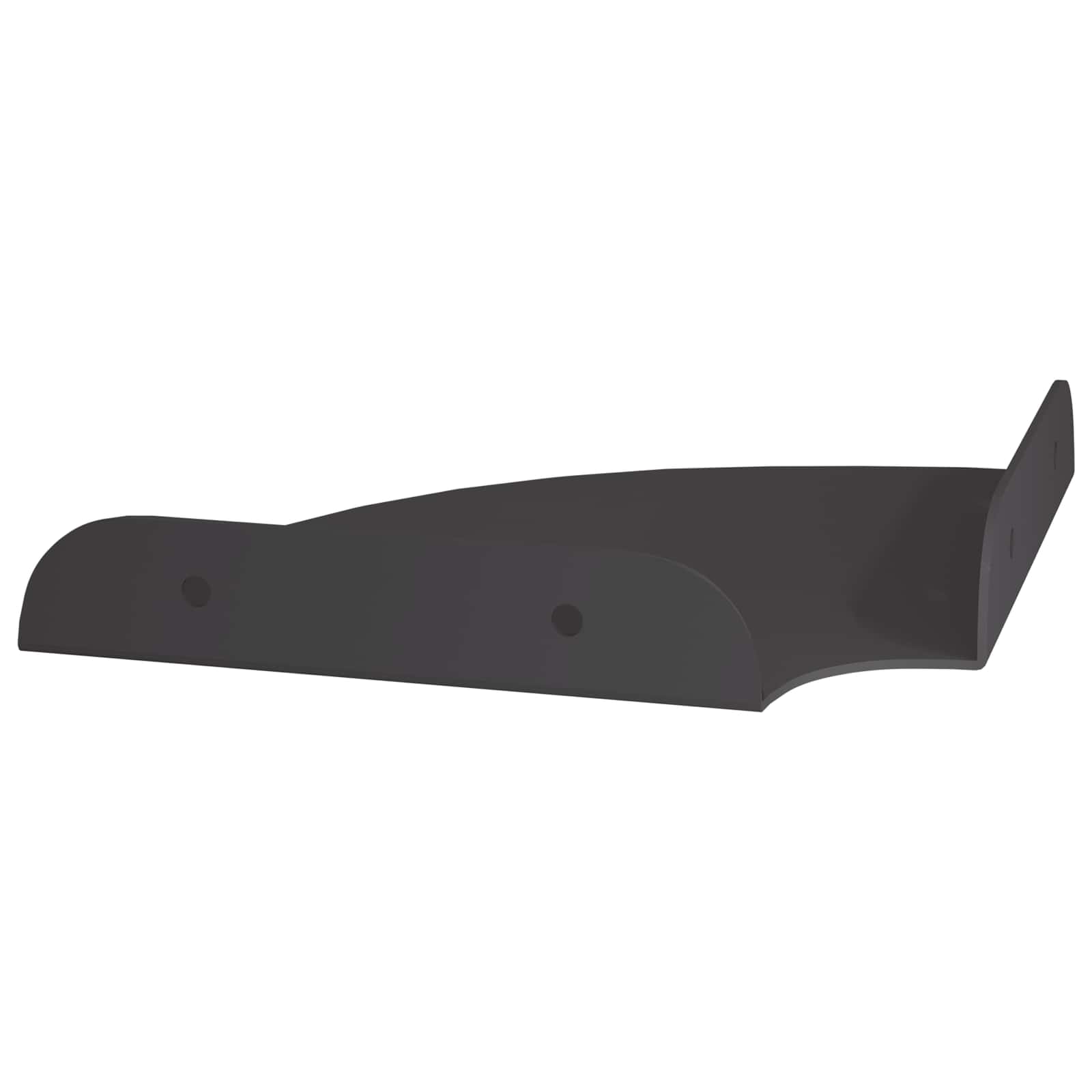 Eckregal zum Schweben 2 stk. Schwarz 15 x 15 x 2 cm