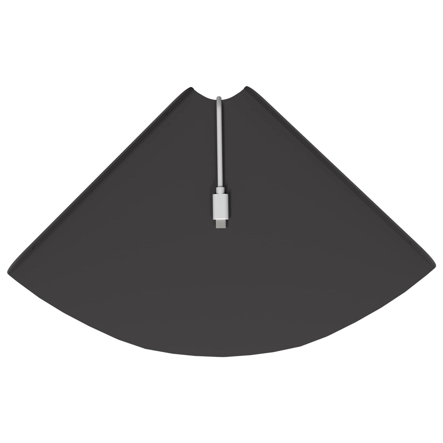 Eckregal zum Schweben 4 stk. Schwarz 24 x 24 x 2 cm