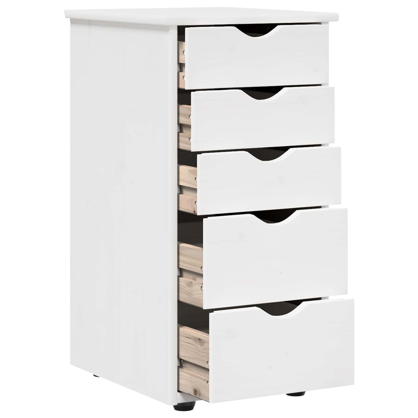 Schrank 34 x 39 x 61,5 cm Massivholz Kiefer Weiß
