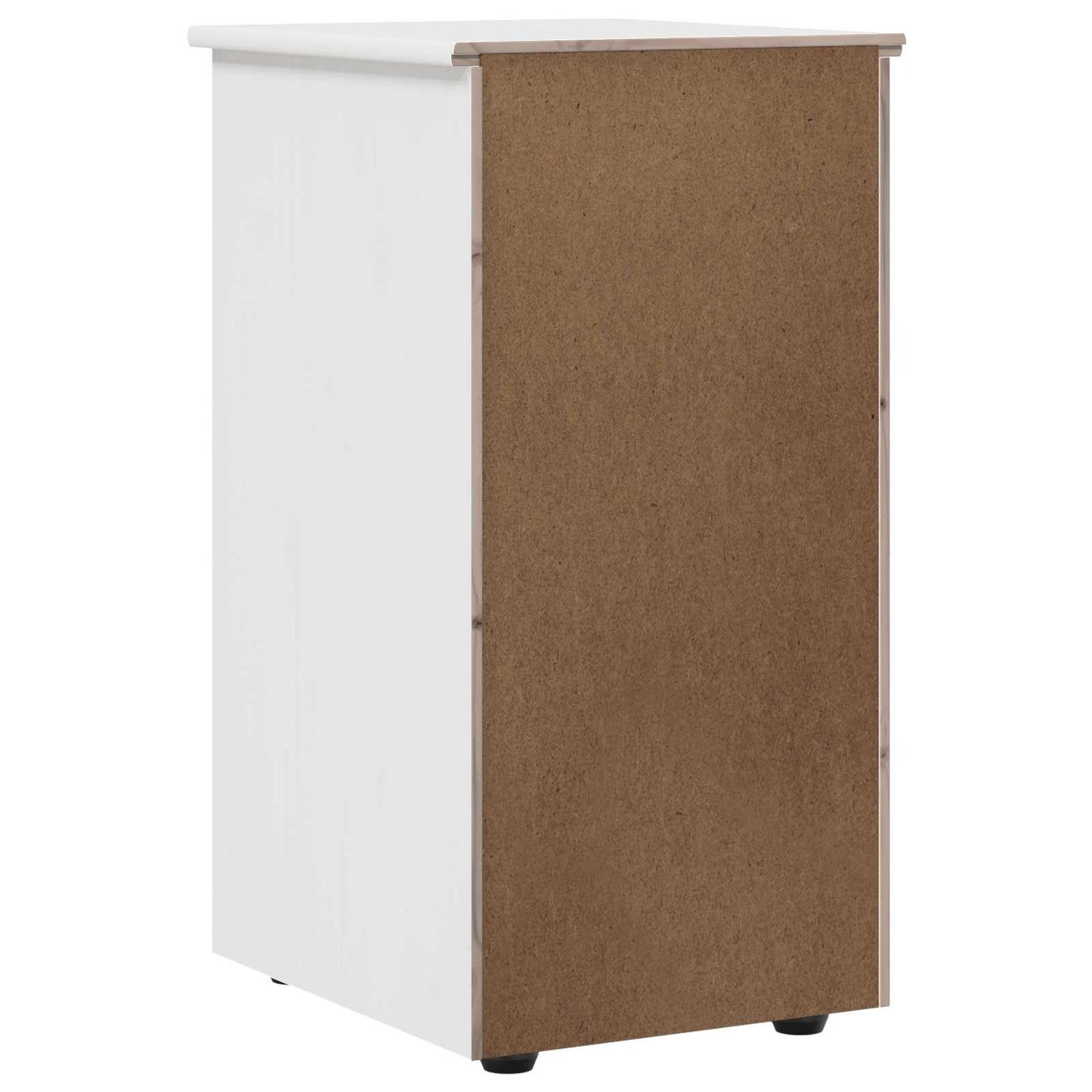 Schrank 34 x 39 x 61,5 cm Massivholz Kiefer Weiß