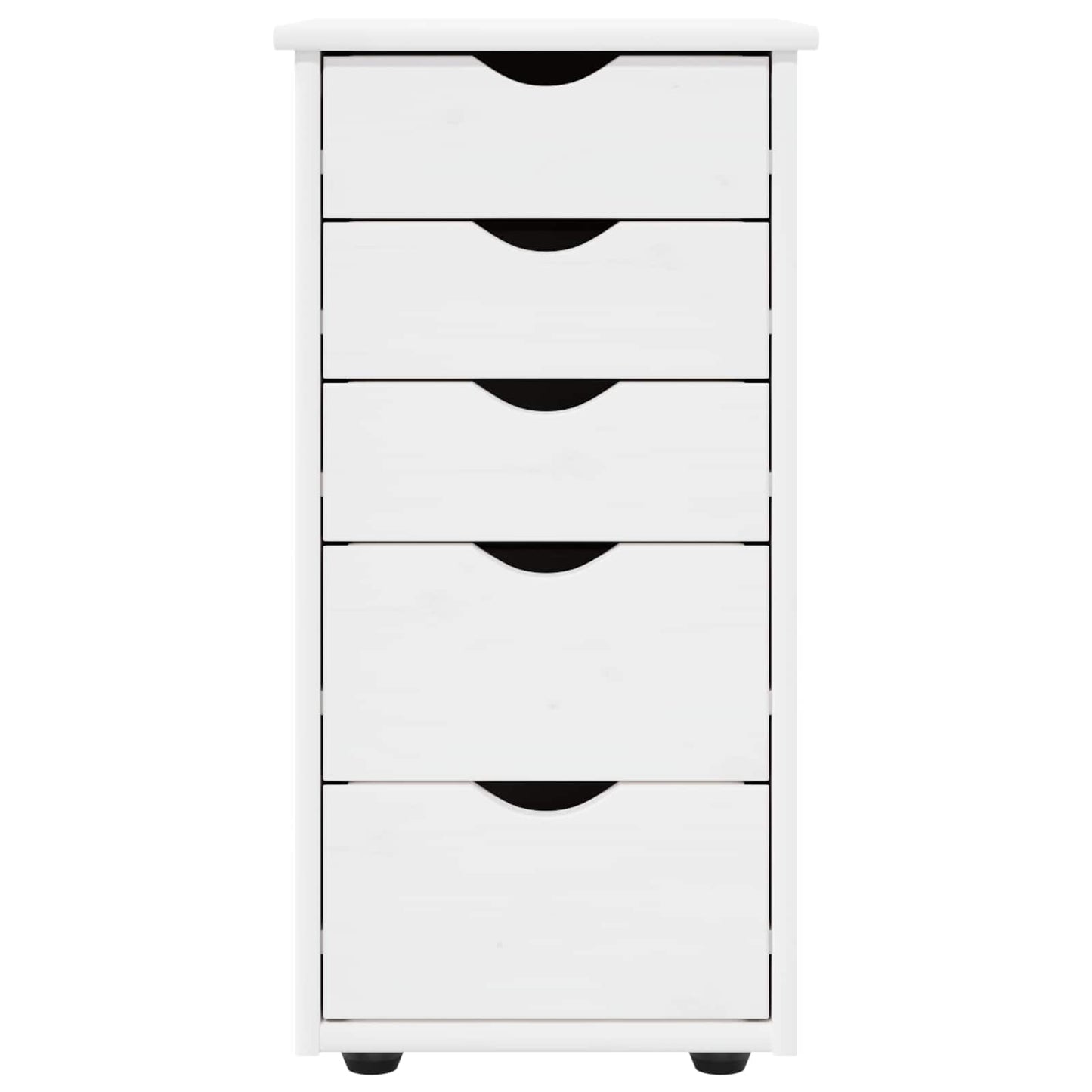 Schrank 34 x 39 x 61,5 cm Massivholz Kiefer Weiß