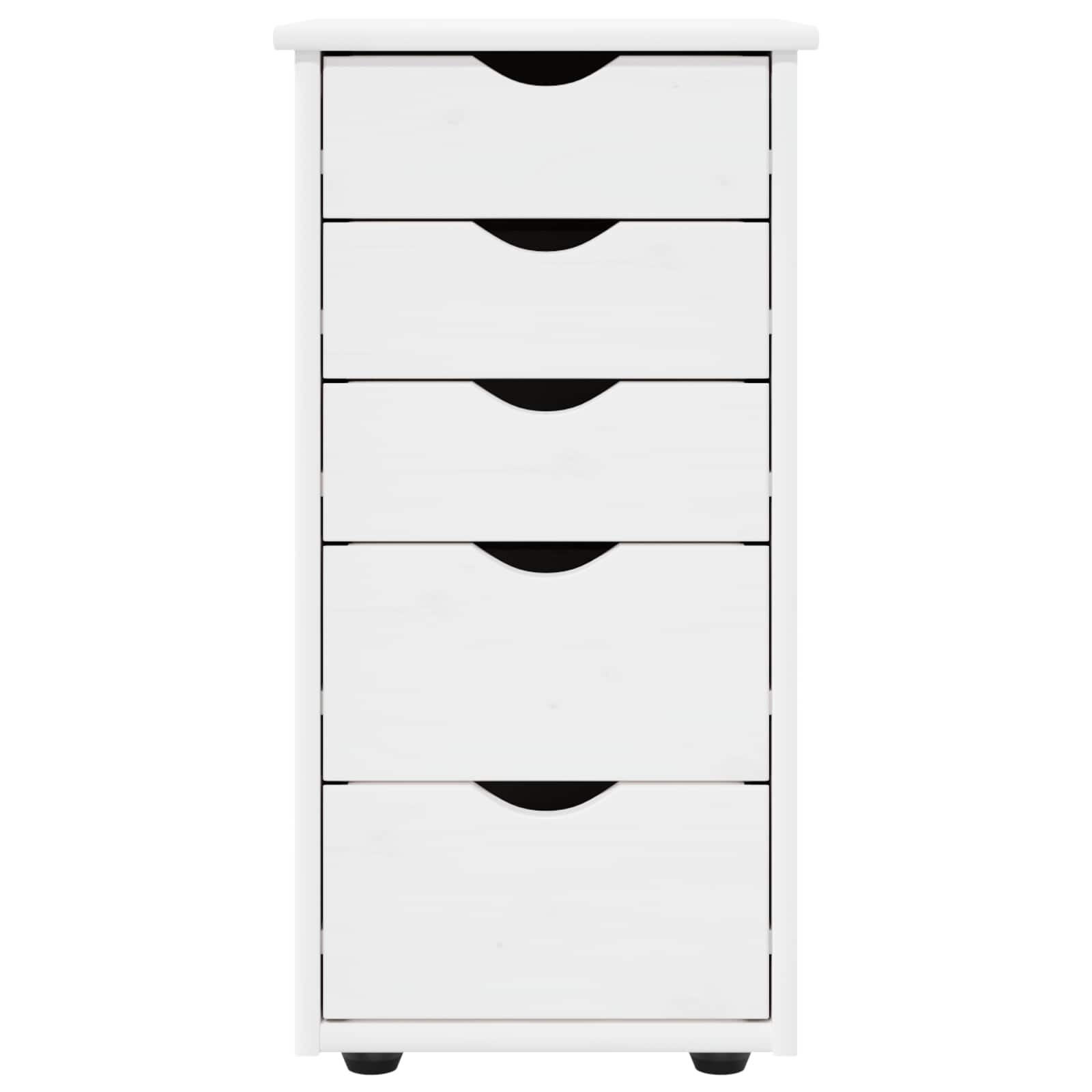 Schrank 34 x 39 x 61,5 cm Massivholz Kiefer Weiß