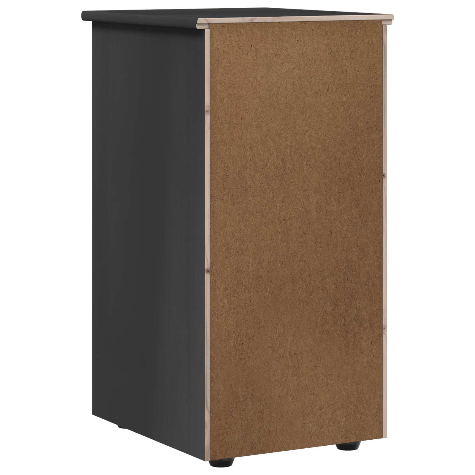 Schrank 34 x 39 x 61,5 cm Massivholz Kiefer Grau