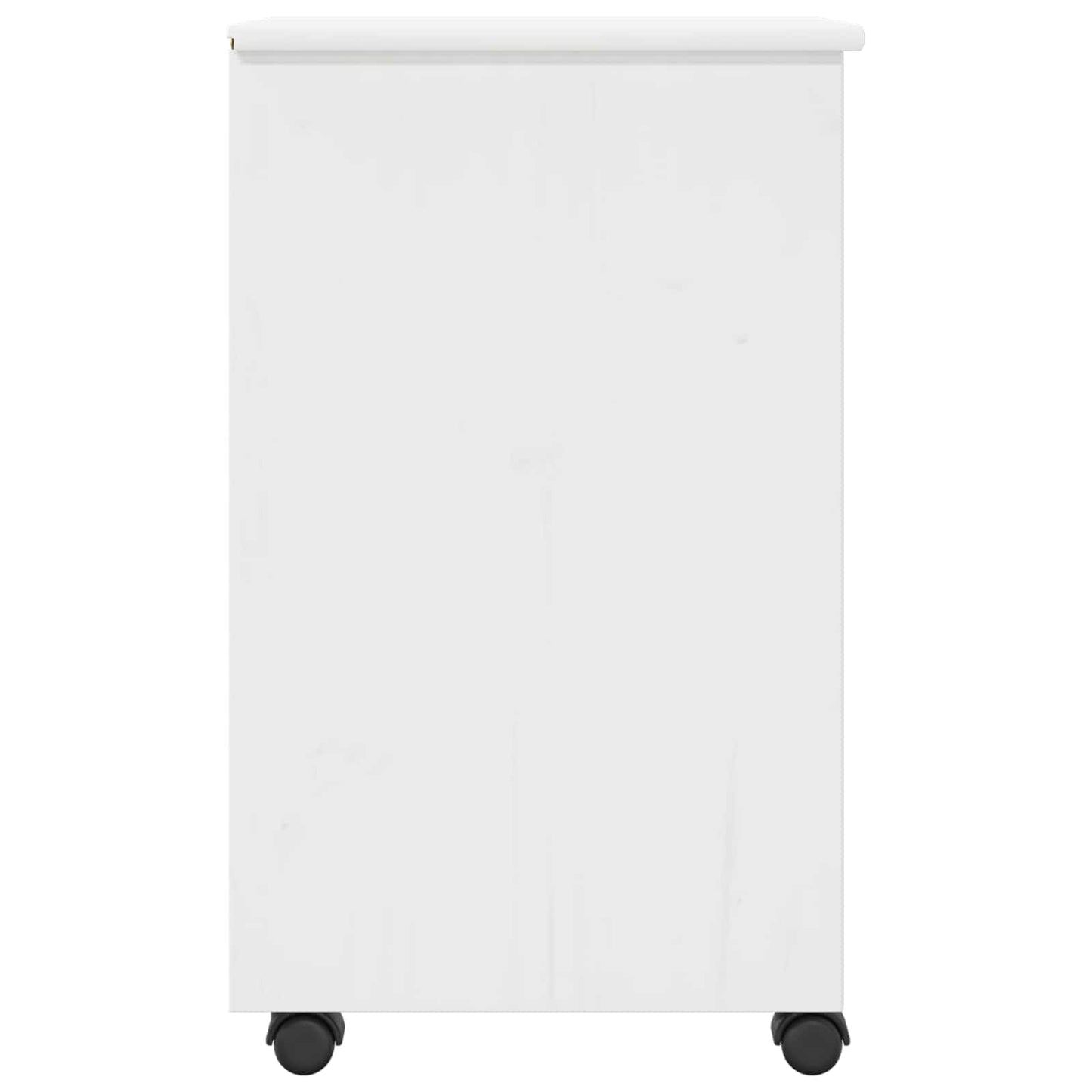 Rollschrank 34 x 39 x 65,5 cm Massives Kiefernholz Weiß