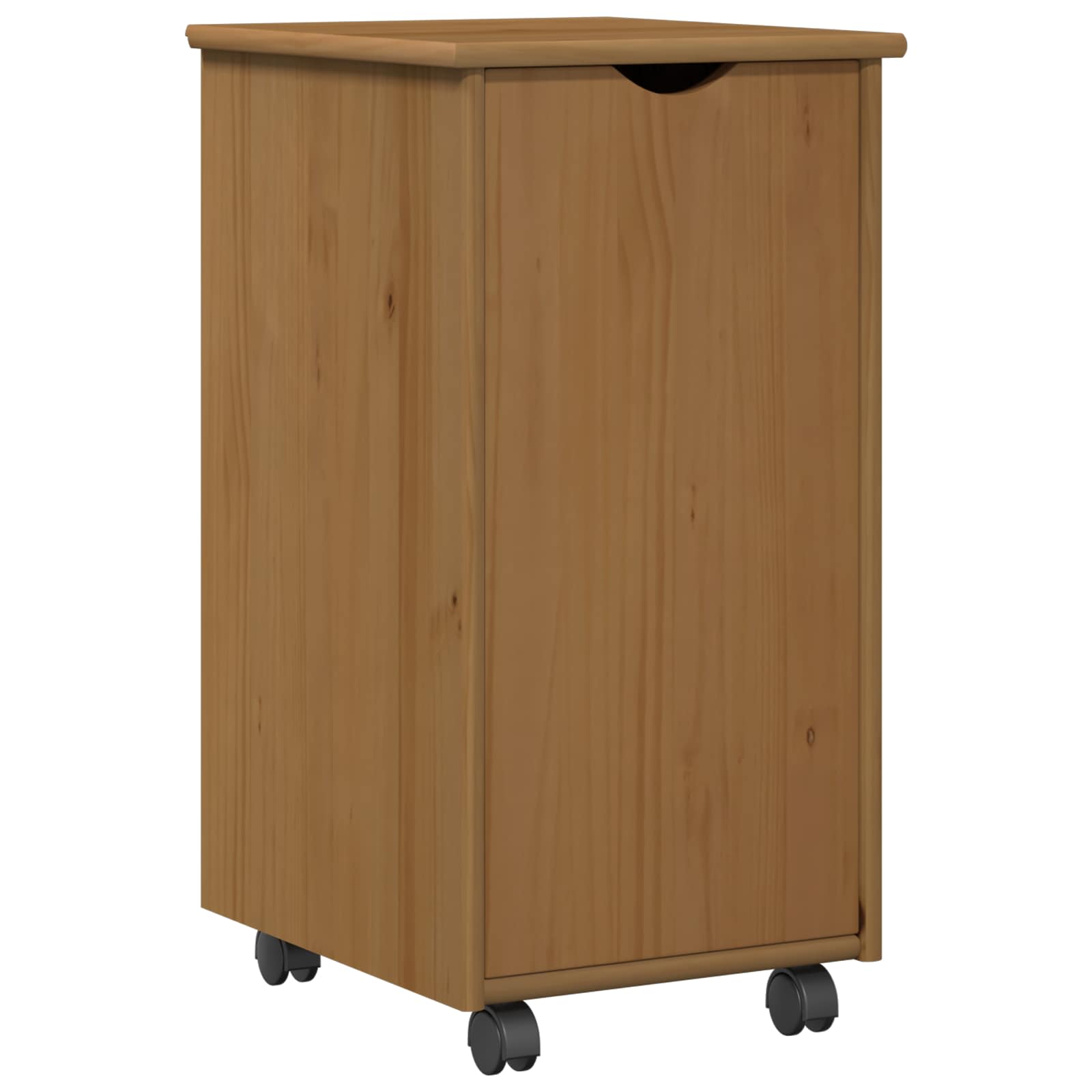 Rollschrank Honigbraun 34 x 39 x 65,5 cm Massivholz Kiefer