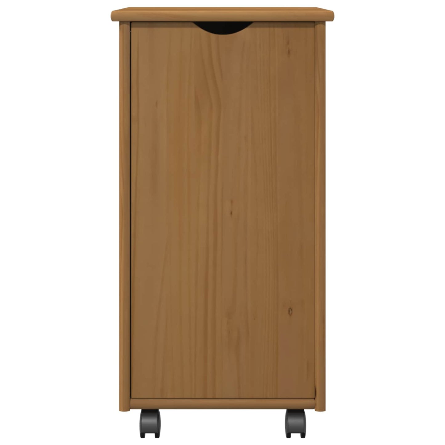 Rollschrank Honigbraun 34 x 39 x 65,5 cm Massivholz Kiefer
