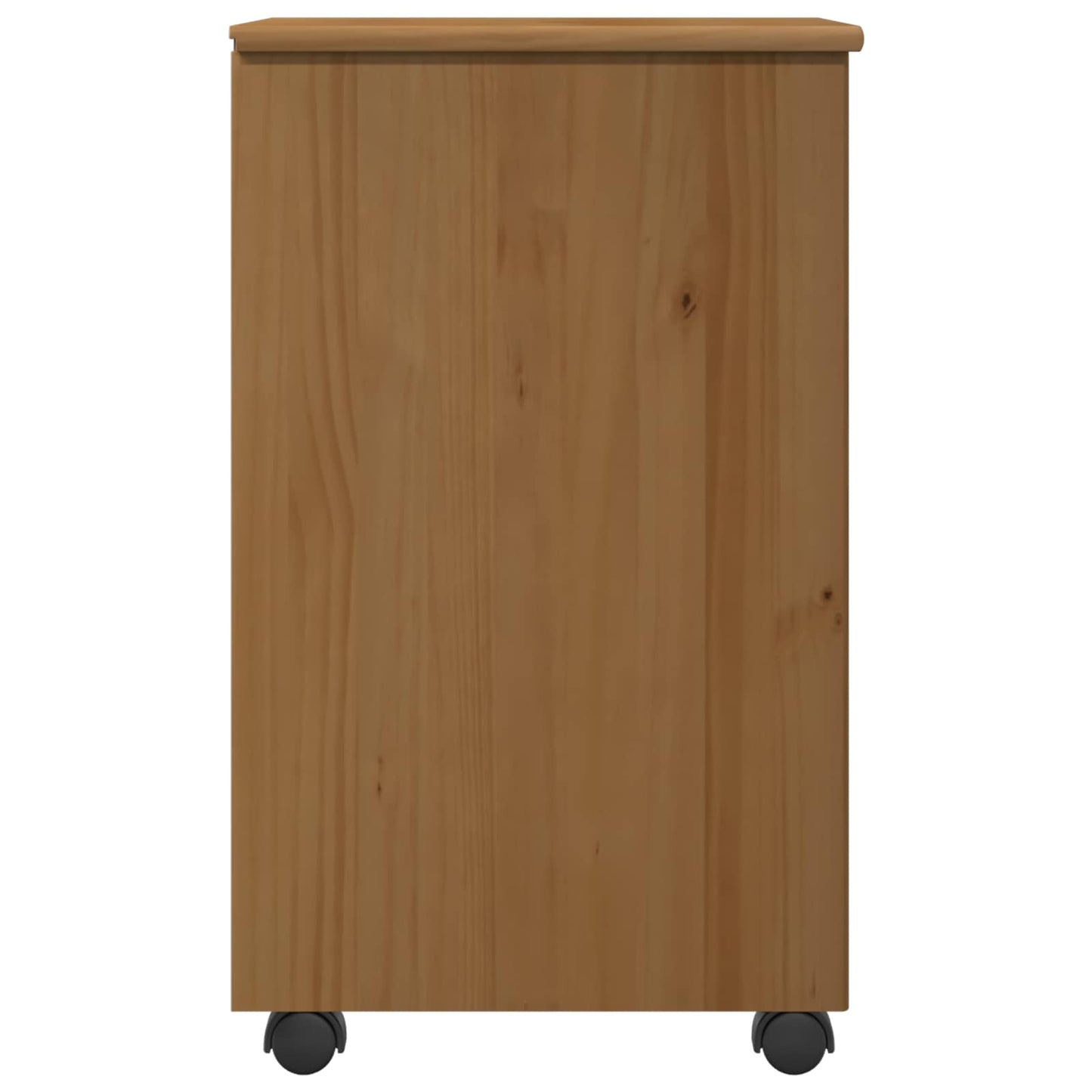 Rollschrank Honigbraun 34 x 39 x 65,5 cm Massivholz Kiefer