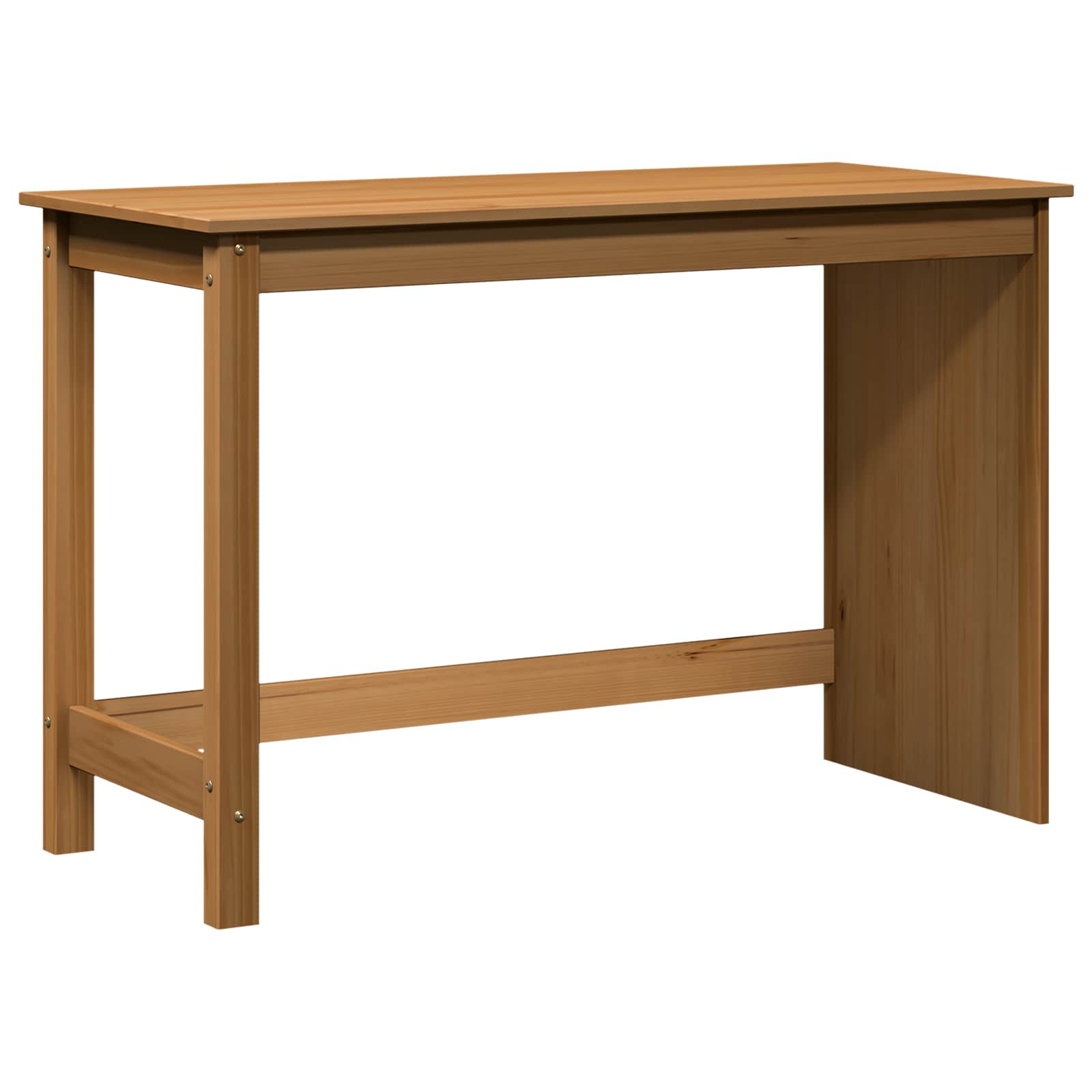Schreibtisch Honigbraun 112 x 50 x 75 cm Massivholz Kiefer