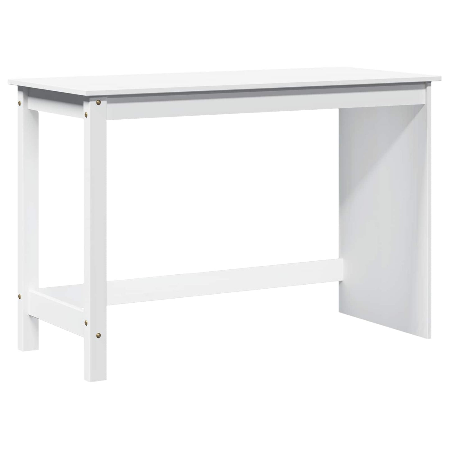 Schreibtisch Weiß 112 x 50 x 75 cm Massivholz Kiefer
