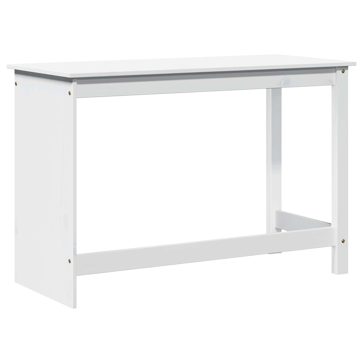 Schreibtisch Weiß 112 x 50 x 75 cm Massivholz Kiefer