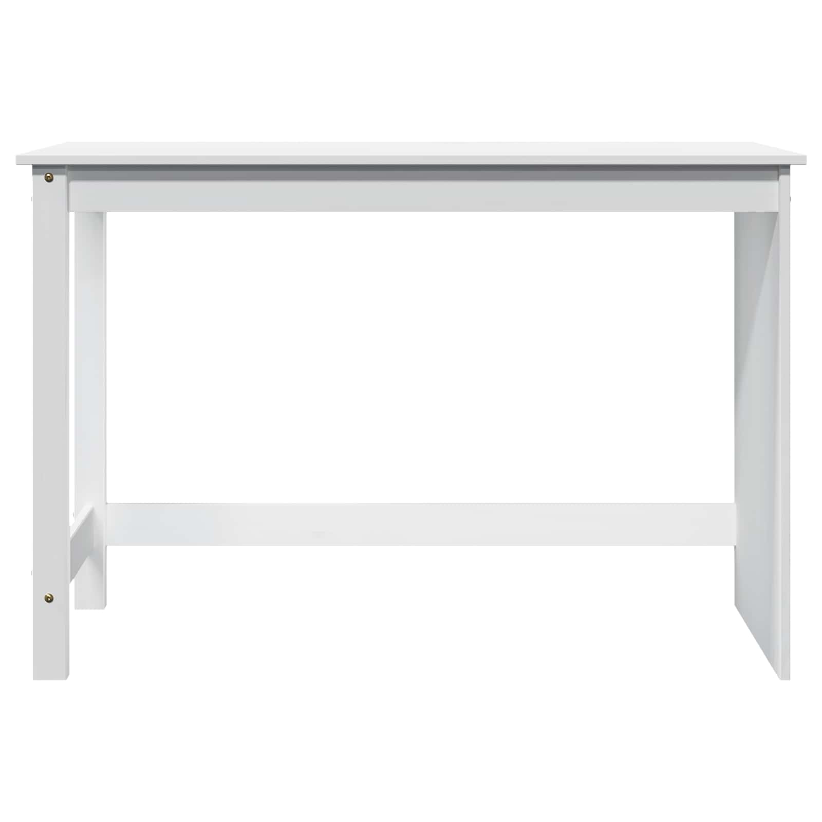 Schreibtisch Weiß 112 x 50 x 75 cm Massivholz Kiefer
