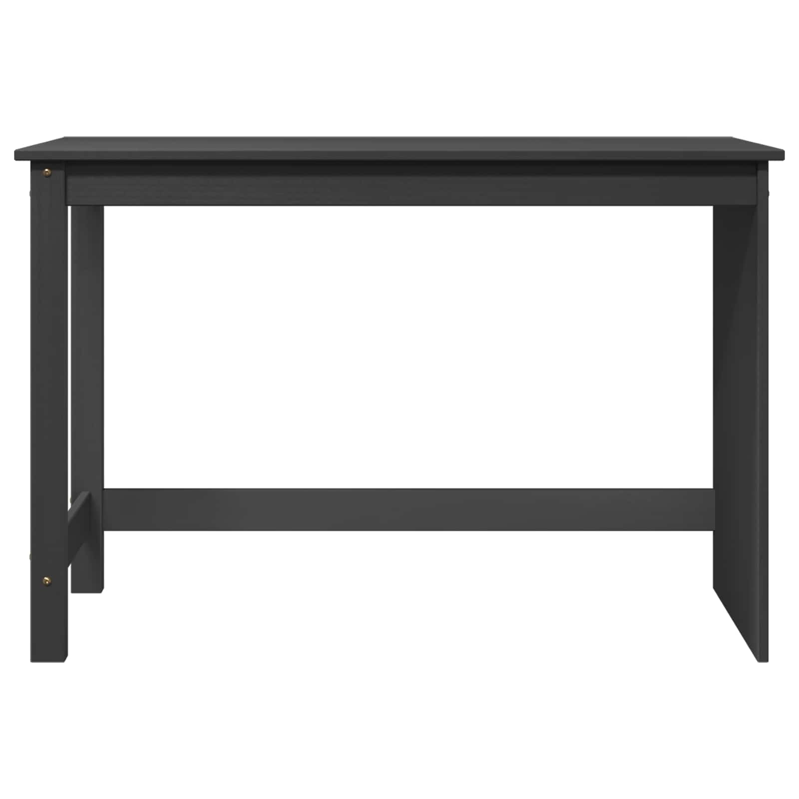 Schreibtisch Grau 112 x 50 x 75 cm Massivholz Kiefer