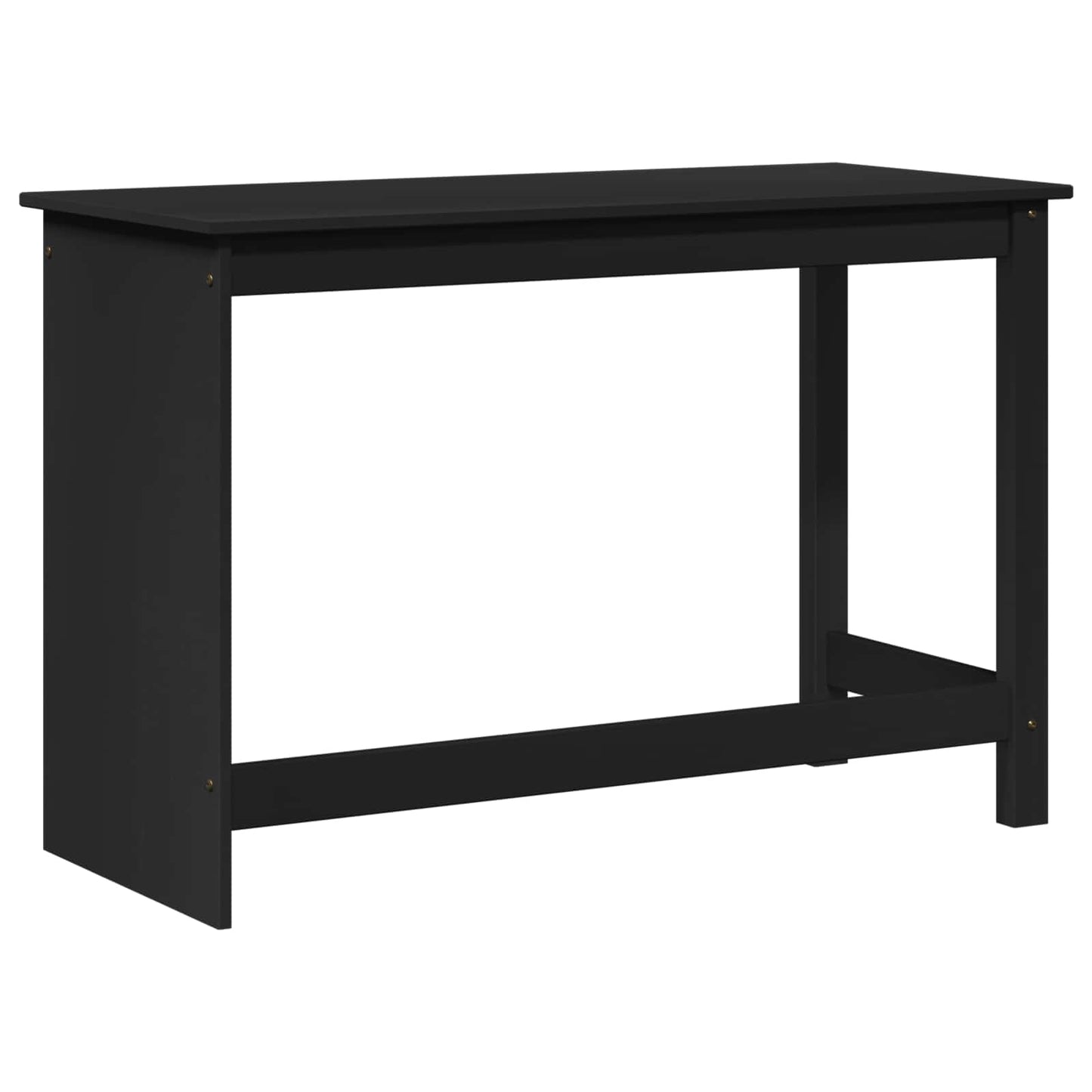 Schreibtisch Schwarz 112 x 50 x 75 cm Massivholz Kiefer