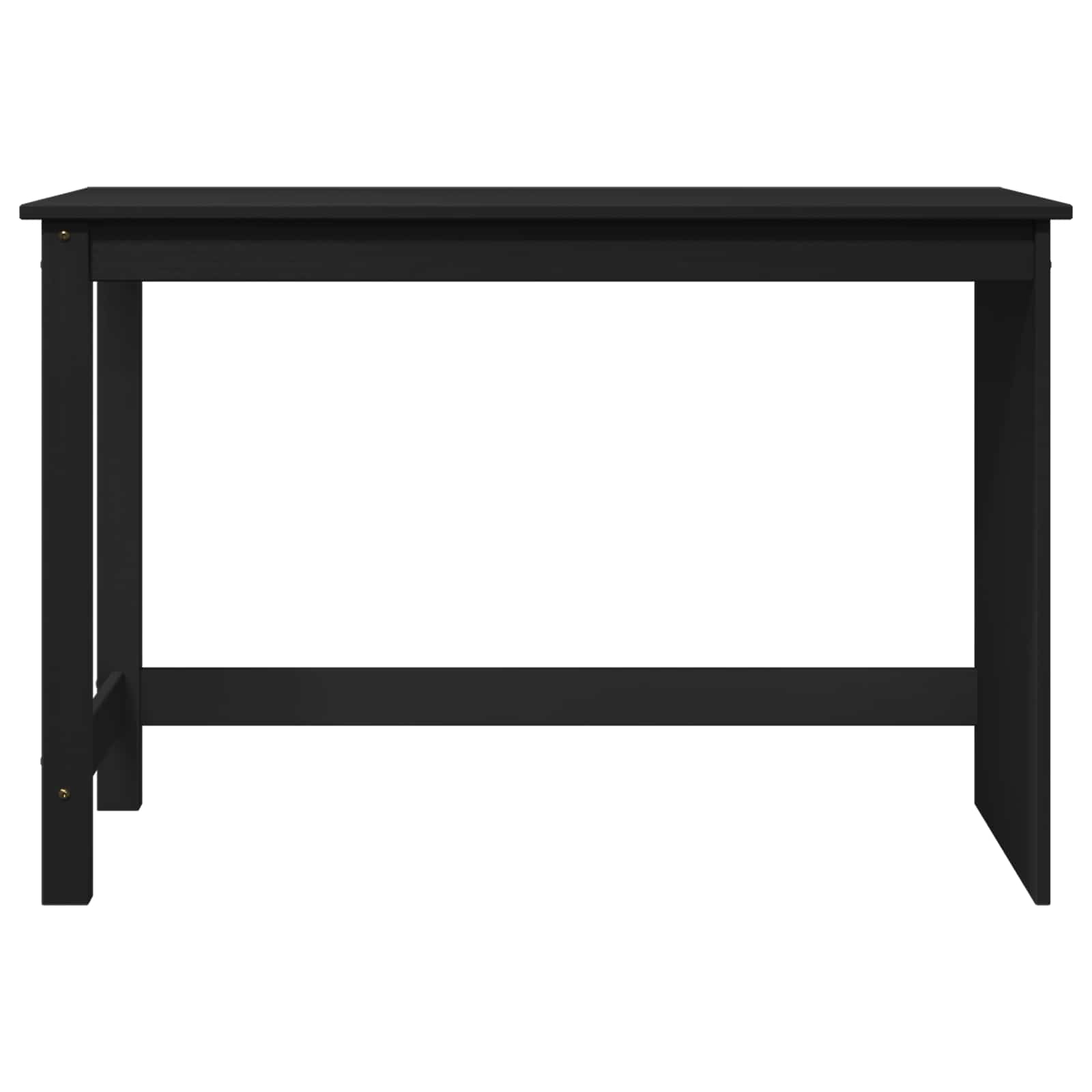 Schreibtisch Schwarz 112 x 50 x 75 cm Massivholz Kiefer