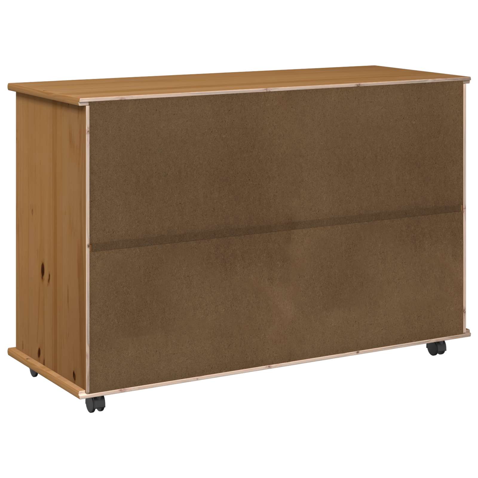 Rollschrank Honigbraun 100 x 39 x 65,5 cm Massivholz Kiefer