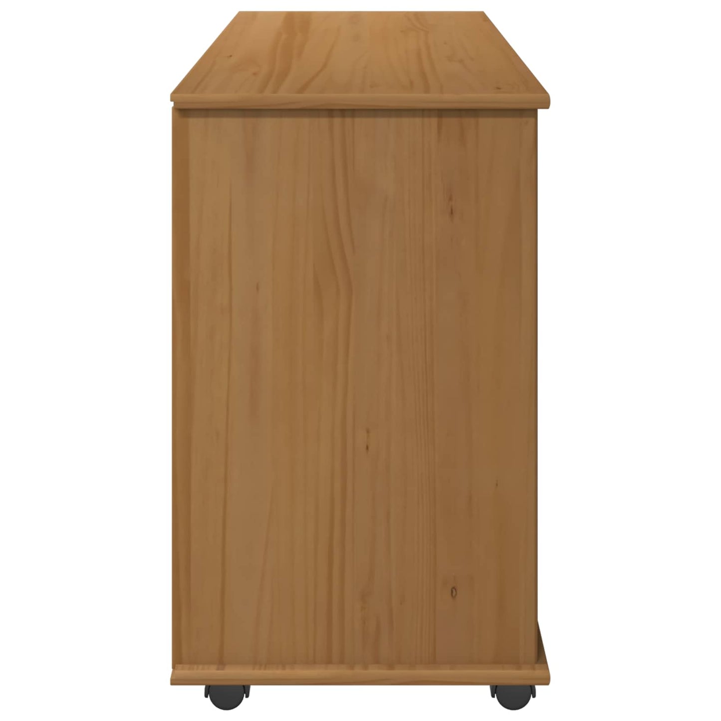 Rollschrank Honigbraun 100 x 39 x 65,5 cm Massivholz Kiefer