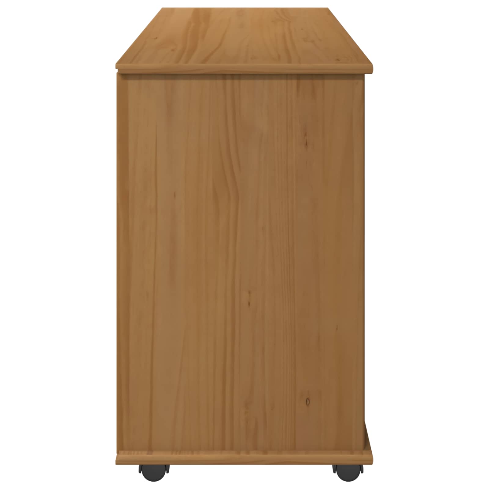 Rollschrank Honigbraun 100 x 39 x 65,5 cm Massivholz Kiefer