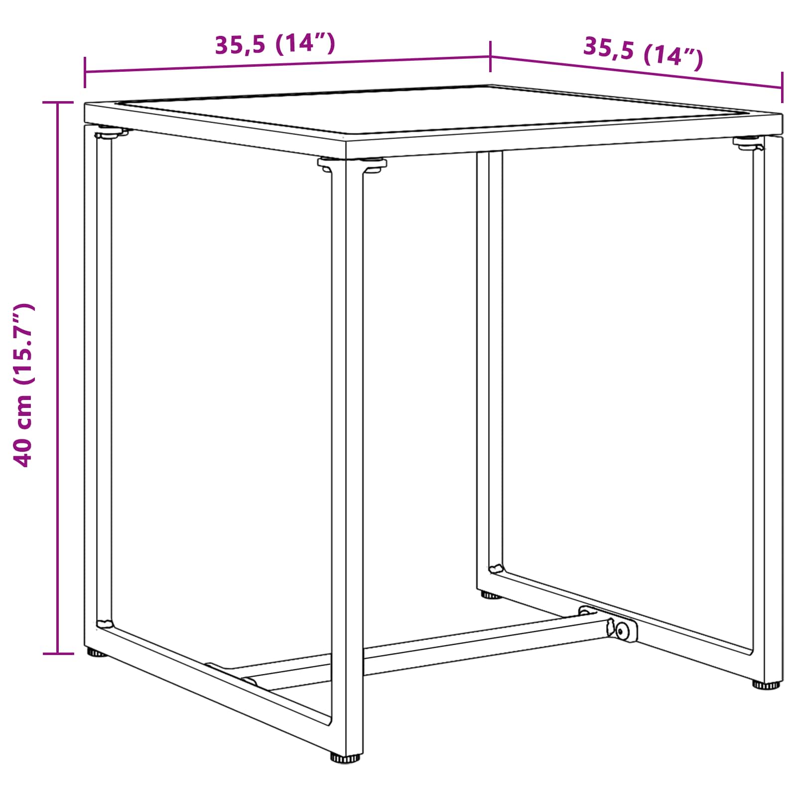 Gartensofa-set 3 stk. Schwarz und Anthrazit Stahl