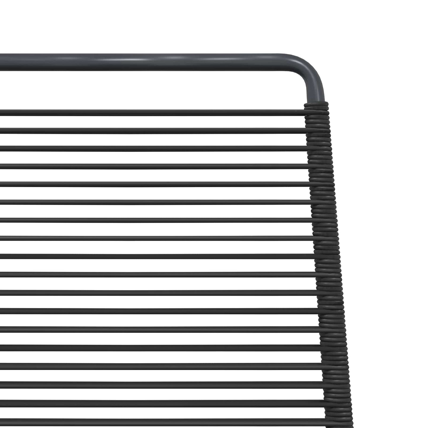 Gartenstühle 2 Stk. Schwarz Rattan