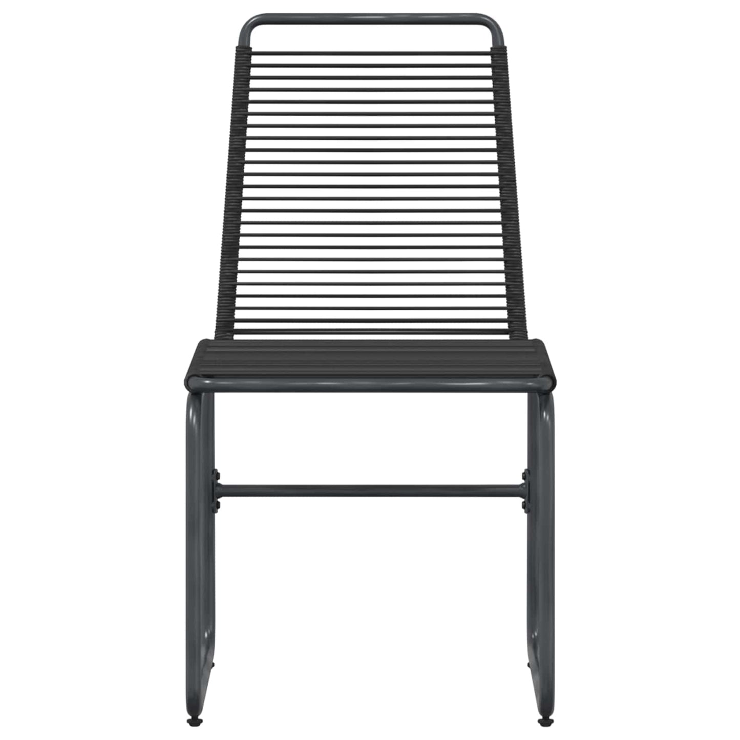 Gartenstühle 2 stk. Schwarz Rattan