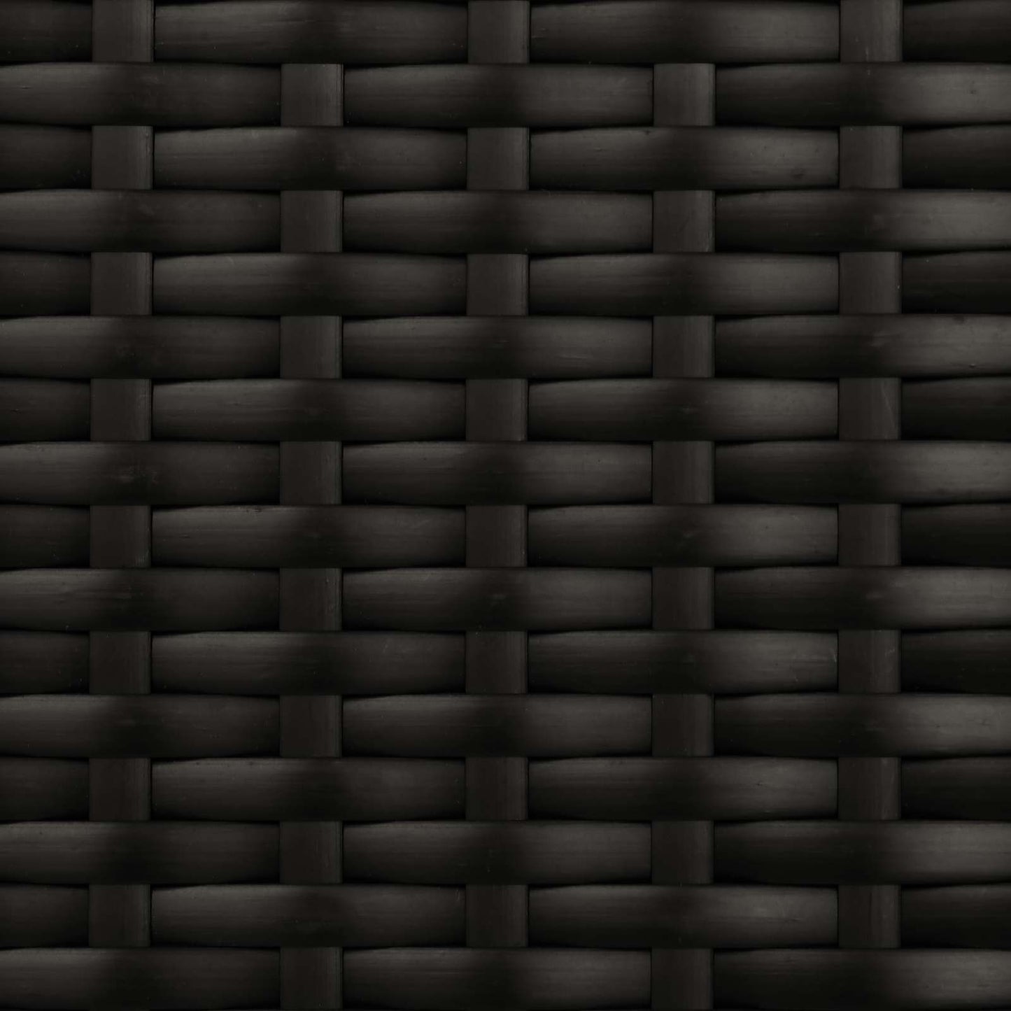 Garten Liegesofa Set 5-Sitzanzahl Schwarz Polyrattan und Stahl