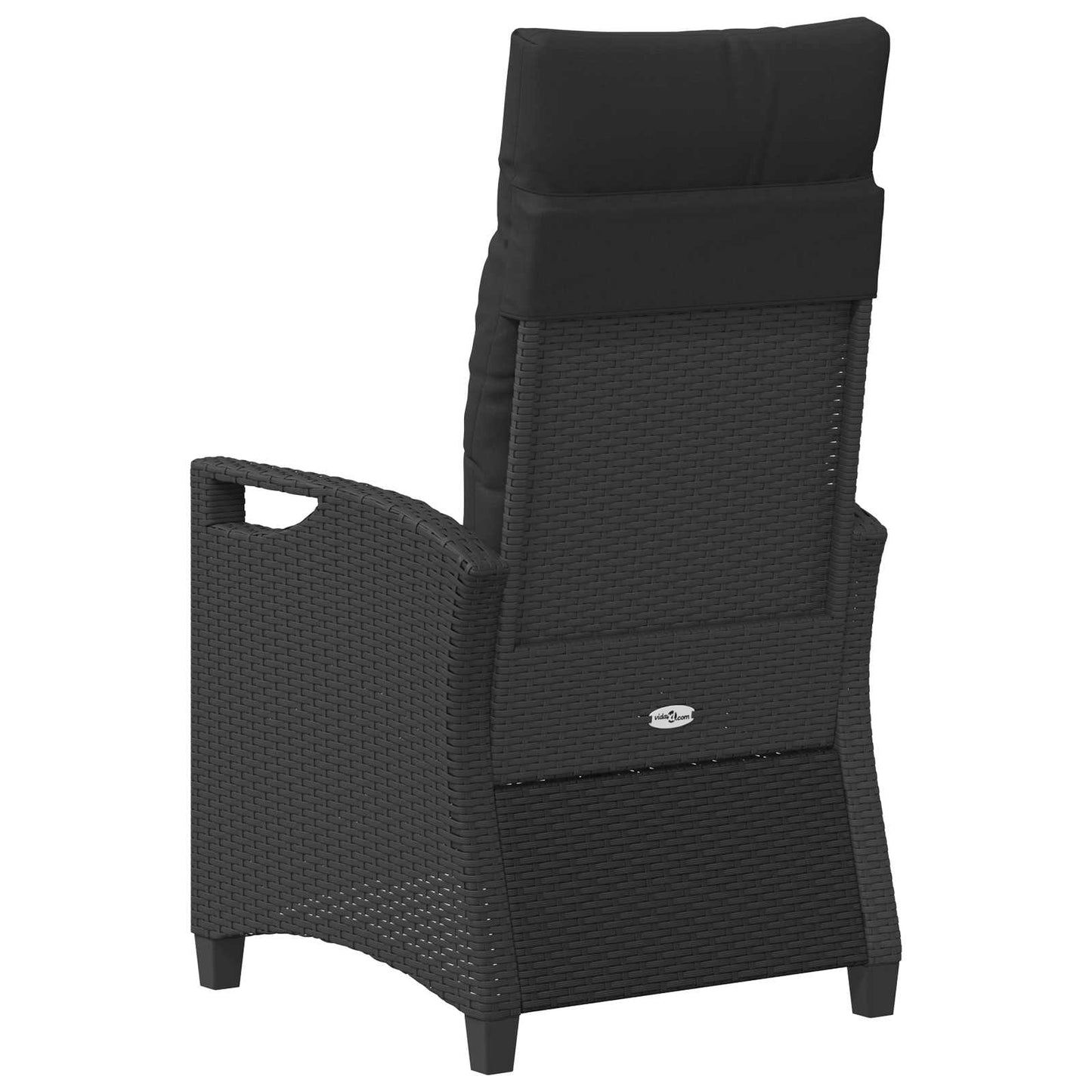 Gartenstuhl 2 Stk. Schwarz Stahl und Polyester