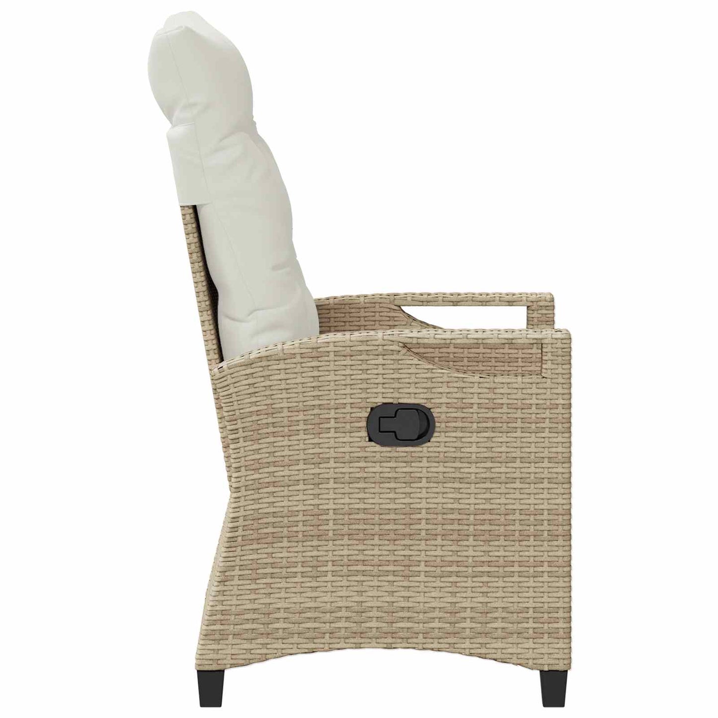 Verstellbarer Gartenstuhl Beige und Creme 56 x 60 x 112 cm