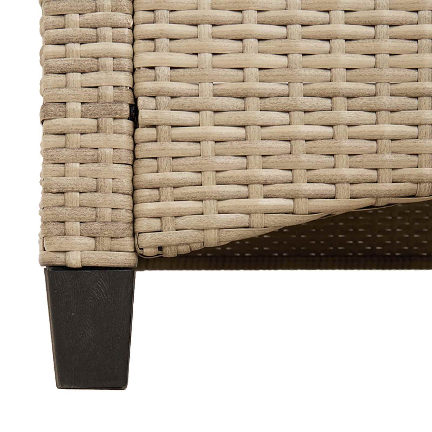 Gartenbank mit Kissen Beige und Creme 105 x 60 x 112 cm