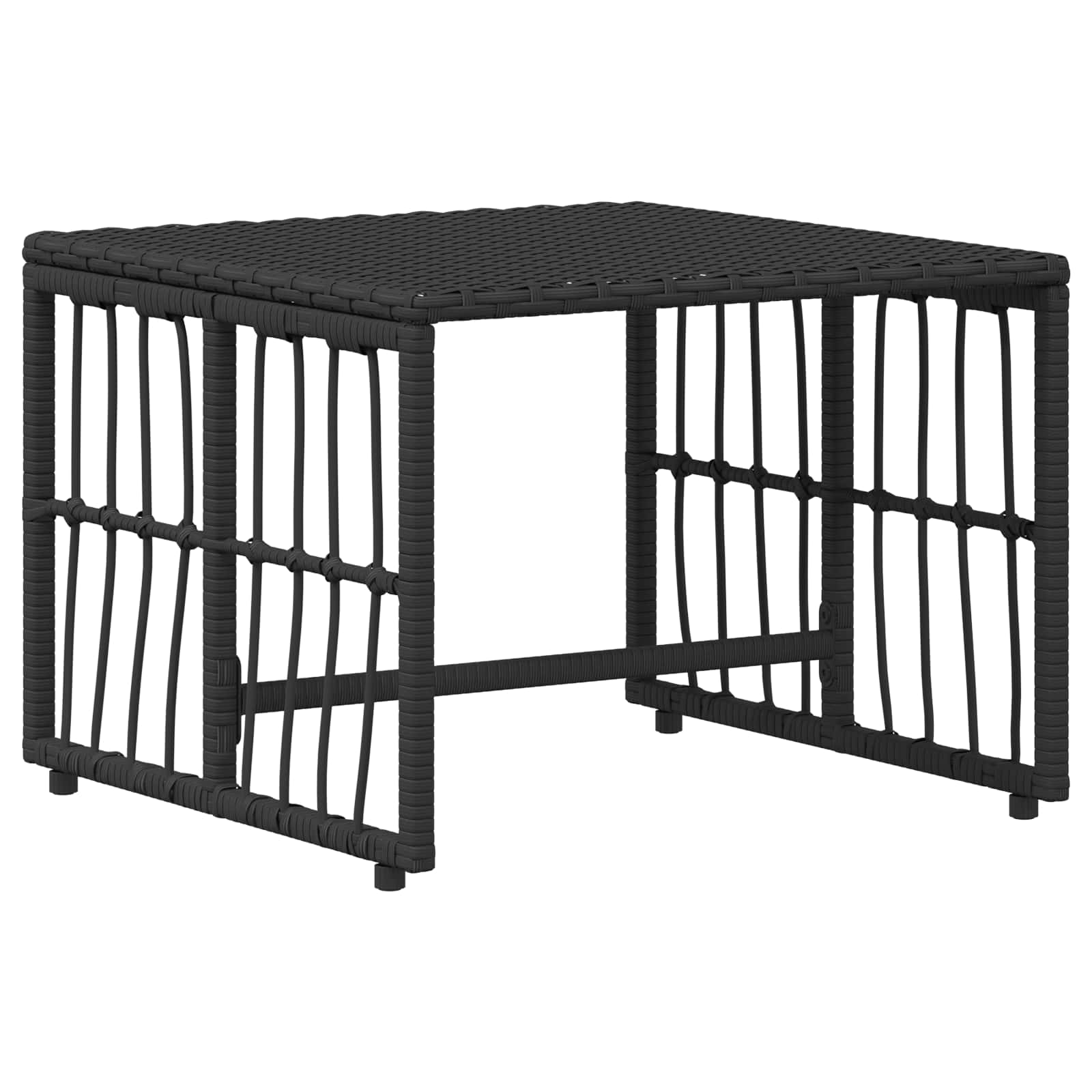 Gartenmöbel Set 5 Stk. Schwarz und Dunkelgrau