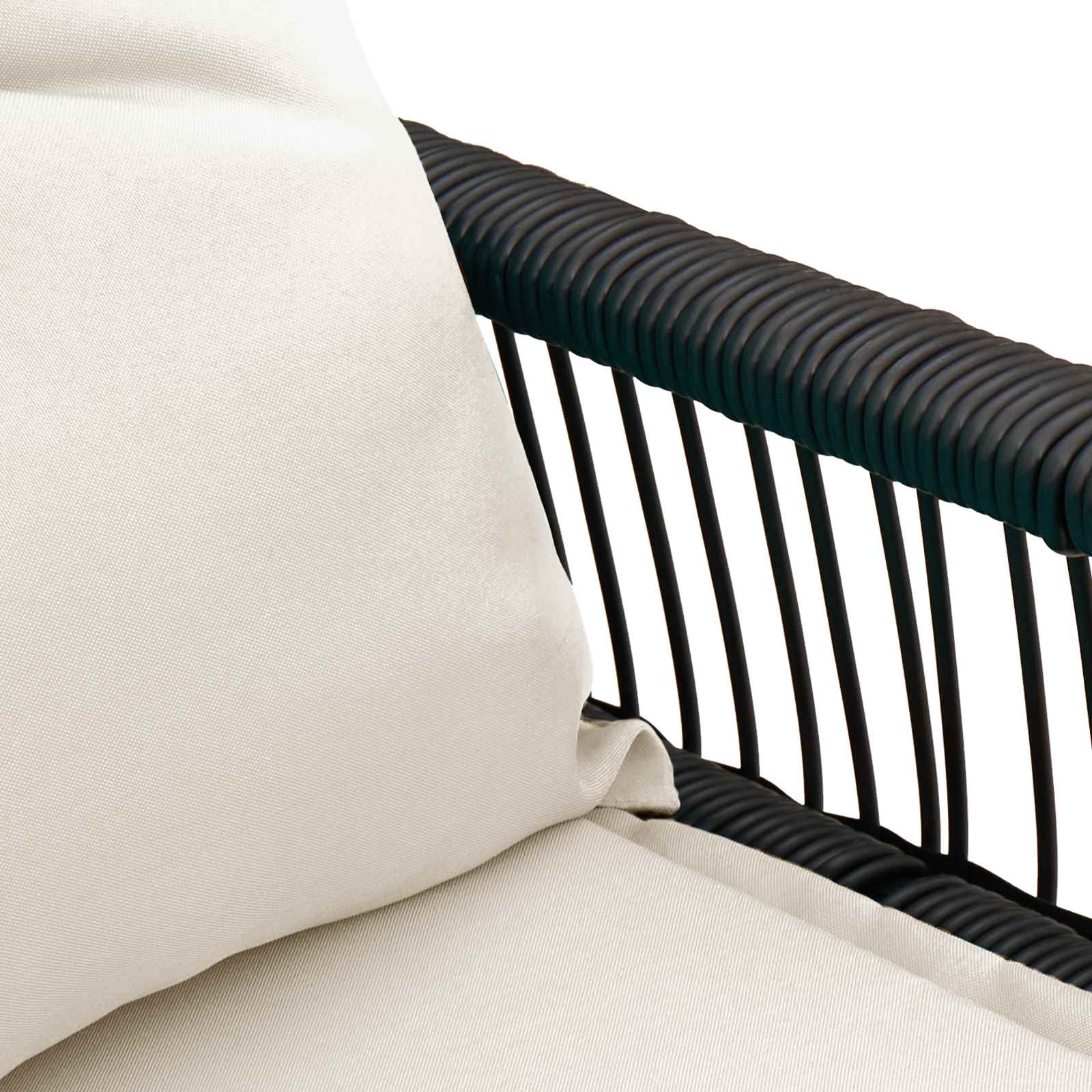 Bank Outdoor 2 -Seater 4 Stk. 110 x 59 x 82 cm Poly-Rattan