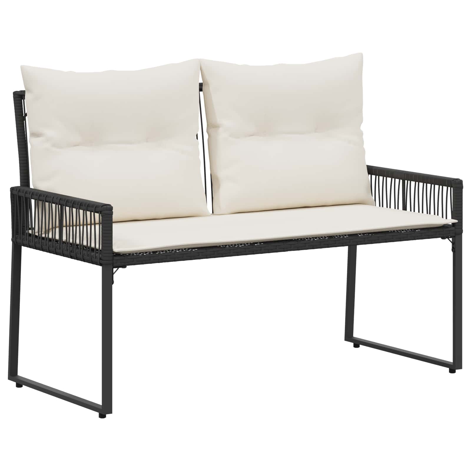 Bank Outdoor 2 -Seater 4 Stk. 110 x 59 x 82 cm Poly-Rattan