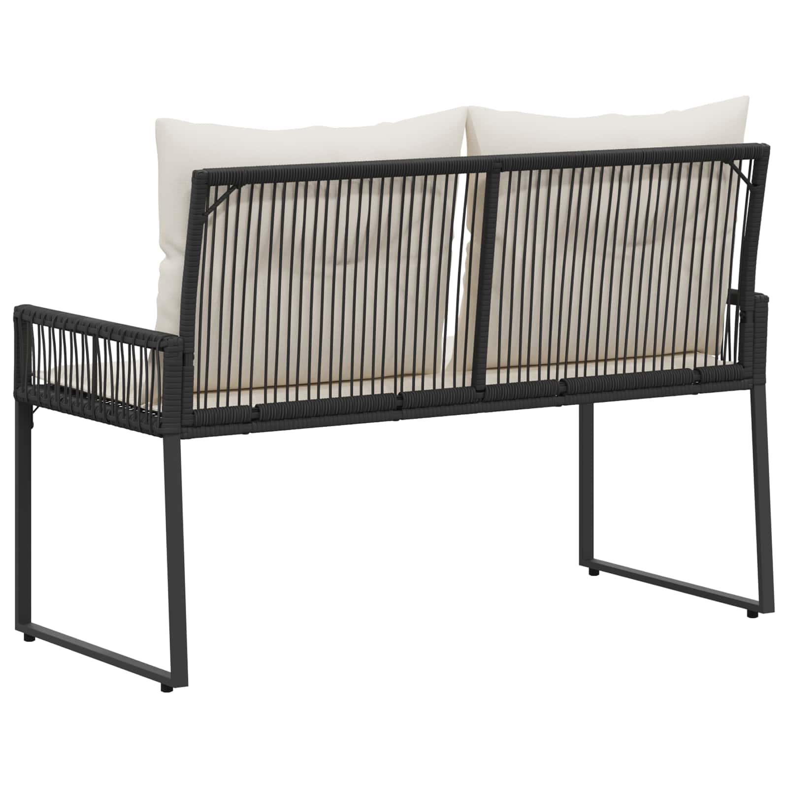 Bank Outdoor 2 -Seater 4 Stk. 110 x 59 x 82 cm Poly-Rattan