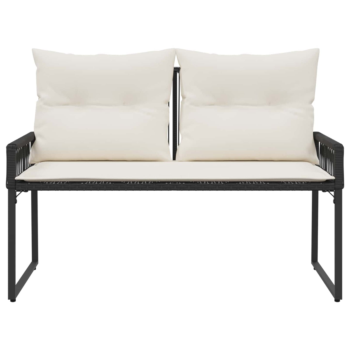 Bank Outdoor 2 -Seater 4 Stk. 110 x 59 x 82 cm Poly-Rattan