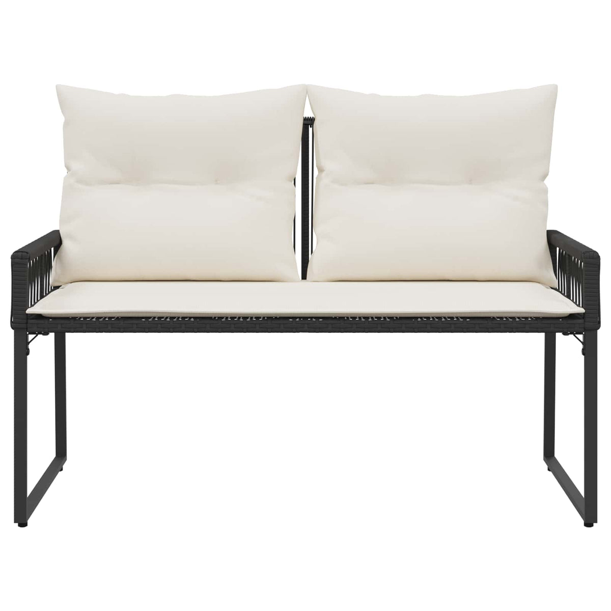 Bank Outdoor 2 -Seater 4 stk. 110 x 59 x 82 cm Poly-Rattan