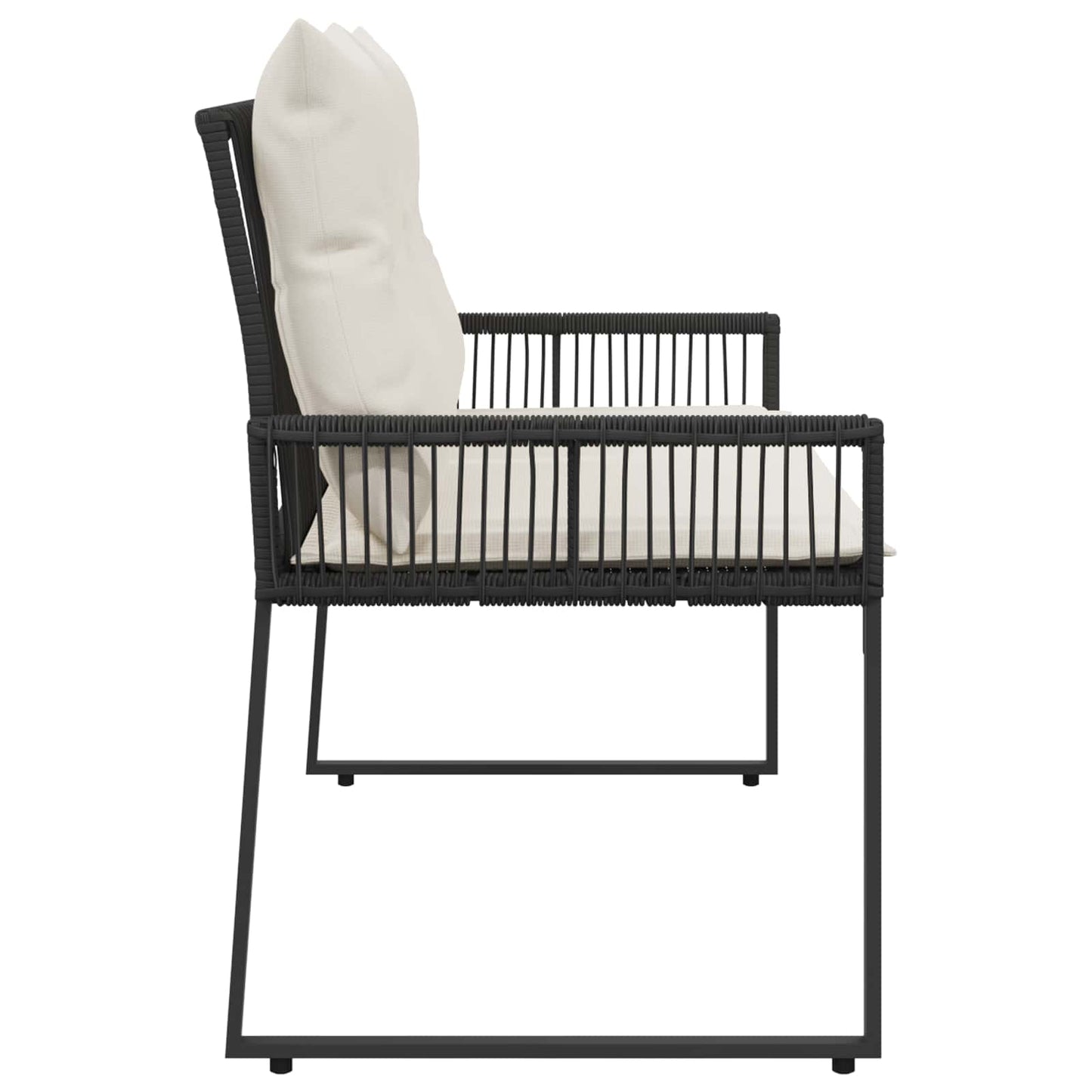 Bank Outdoor 2 -Seater 4 Stk. 110 x 59 x 82 cm Poly-Rattan