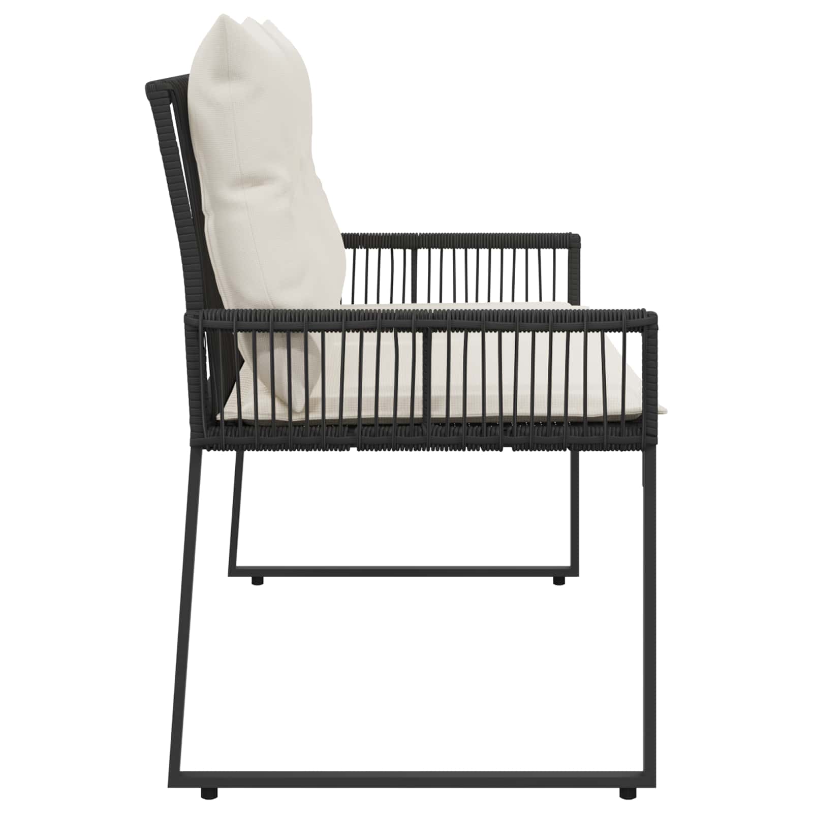 Bank Outdoor 2 -Seater 4 Stk. 110 x 59 x 82 cm Poly-Rattan