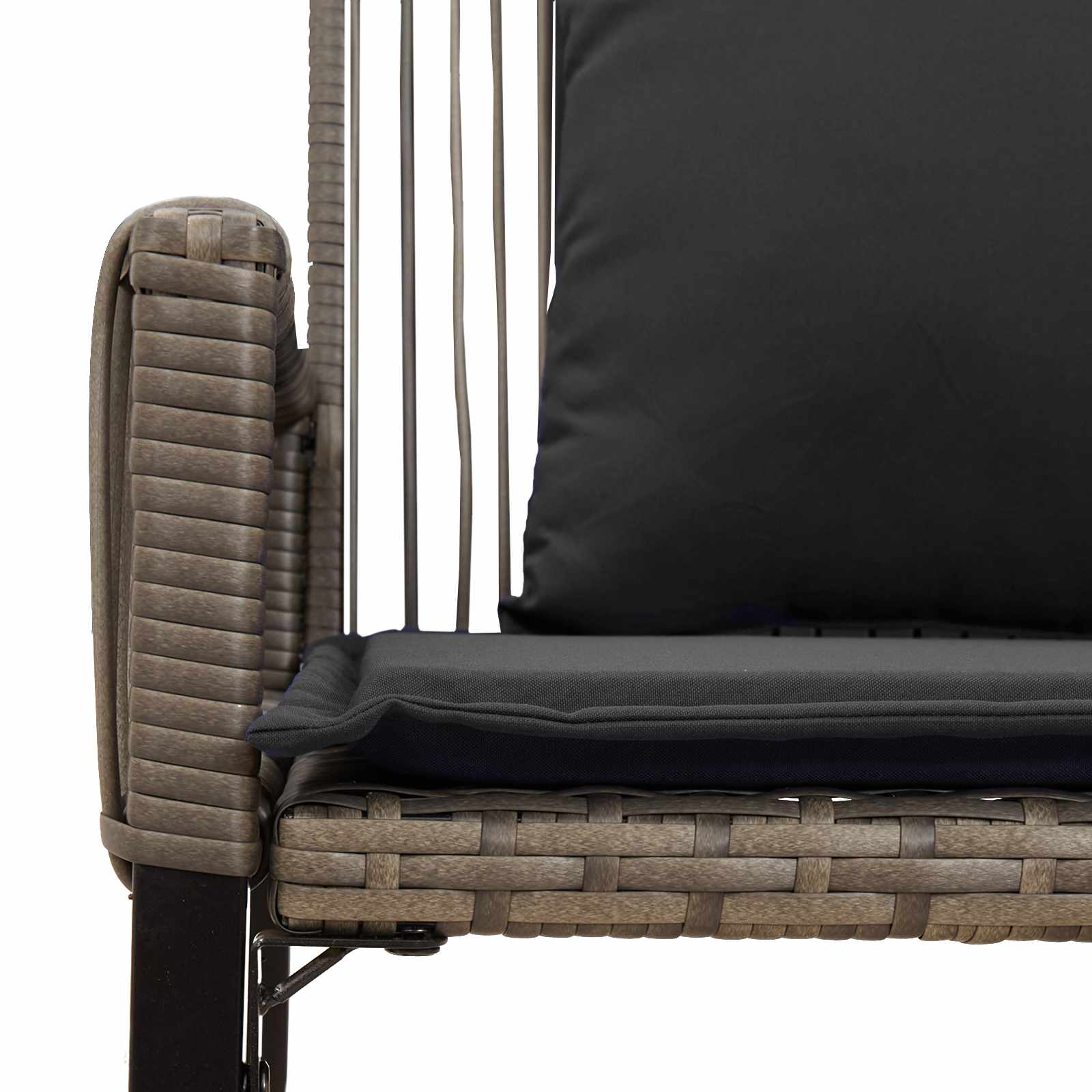 Bank Outdoor 2 -Seater 4 stk. 110 x 59 x 82 cm Poly-Rattan