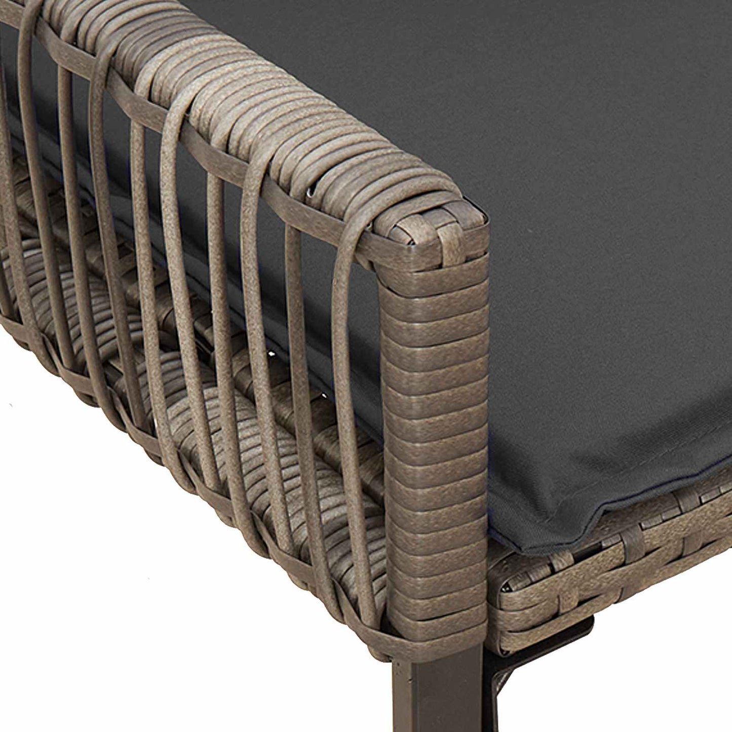Bank Outdoor 2 -Seater 4 Stk. 110 x 59 x 82 cm Poly-Rattan