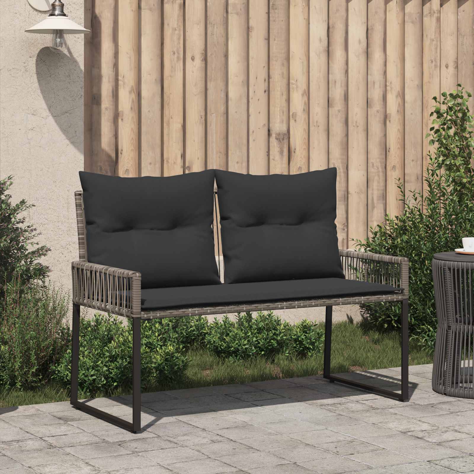 Bank Outdoor 2 -Seater 4 Stk. 110 x 59 x 82 cm Poly-Rattan