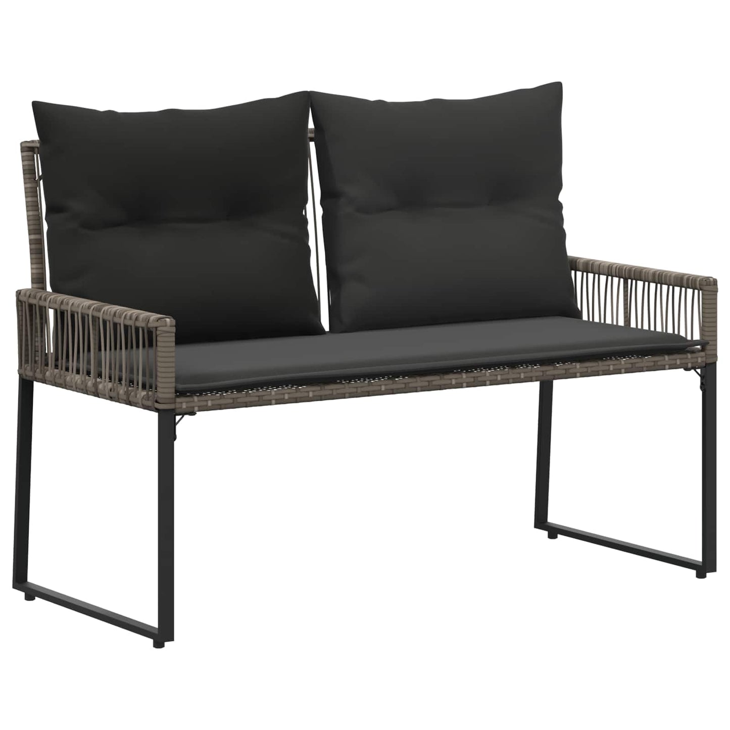 Bank Outdoor 2 -Seater 4 Stk. 110 x 59 x 82 cm Poly-Rattan