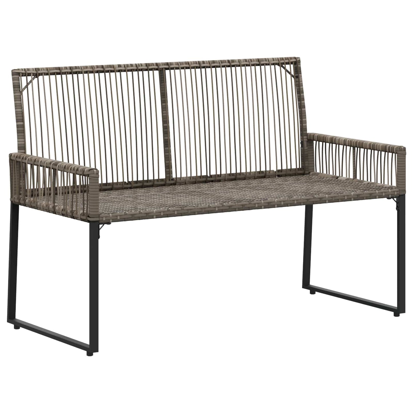 Bank Outdoor 2 -Seater 4 stk. 110 x 59 x 82 cm Poly-Rattan