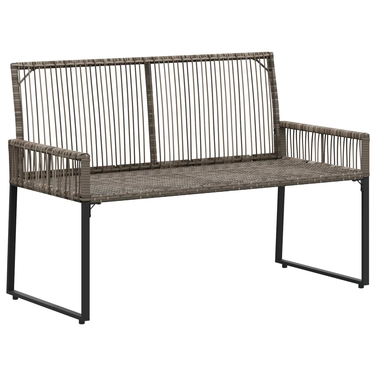 Bank Outdoor 2 -Seater 4 stk. 110 x 59 x 82 cm Poly-Rattan