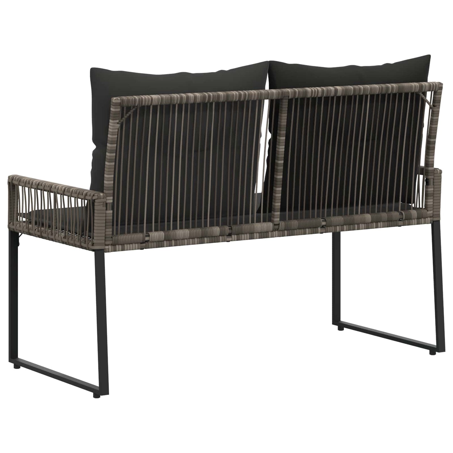 Bank Outdoor 2 -Seater 4 stk. 110 x 59 x 82 cm Poly-Rattan