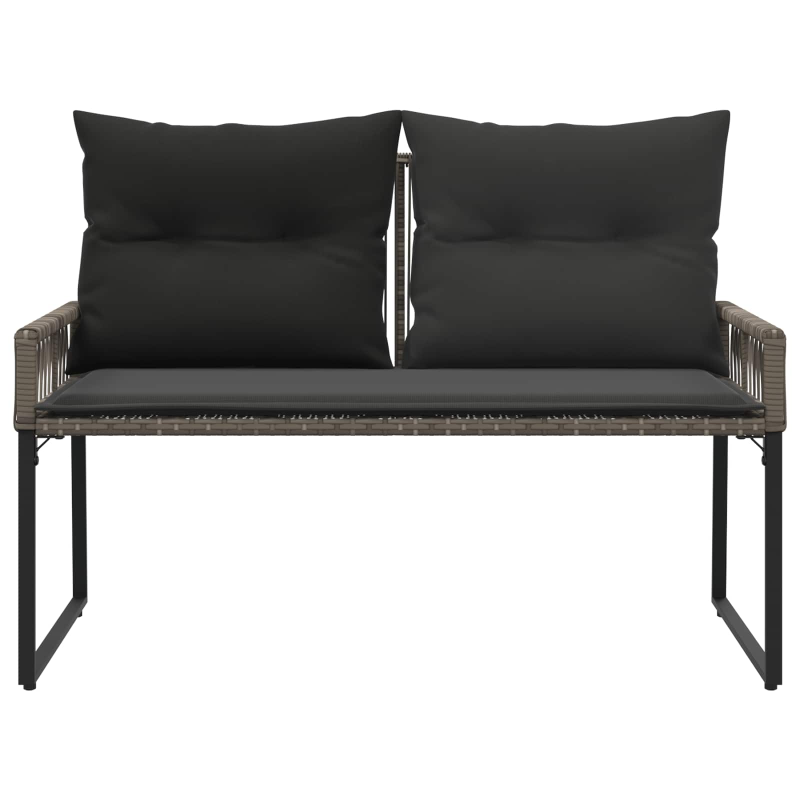 Bank Outdoor 2 -Seater 4 Stk. 110 x 59 x 82 cm Poly-Rattan
